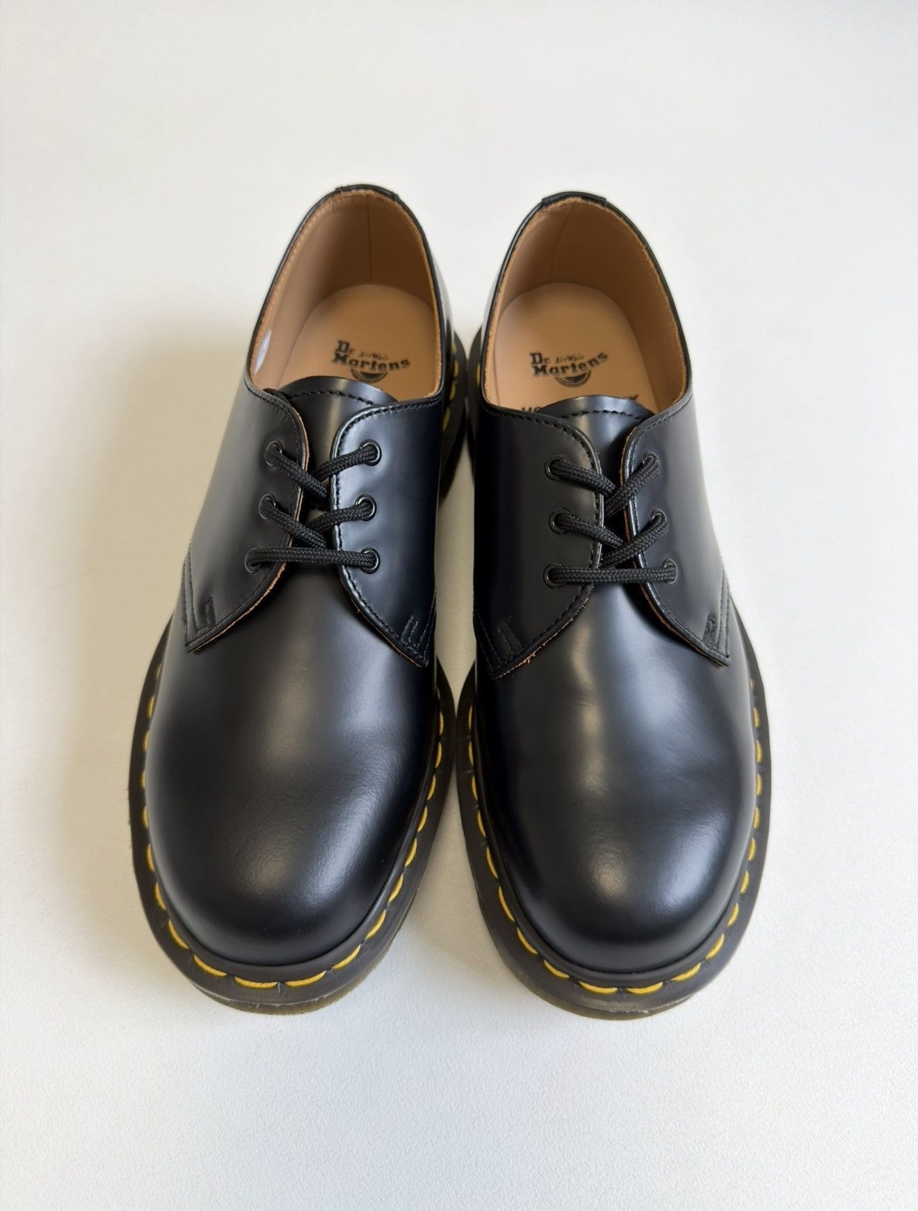 Comme des Garcons × Dr. Martens ‘MIE 1461’ Black Leather Shoes Size US 9 / EU 42 - 1 Thumbnail