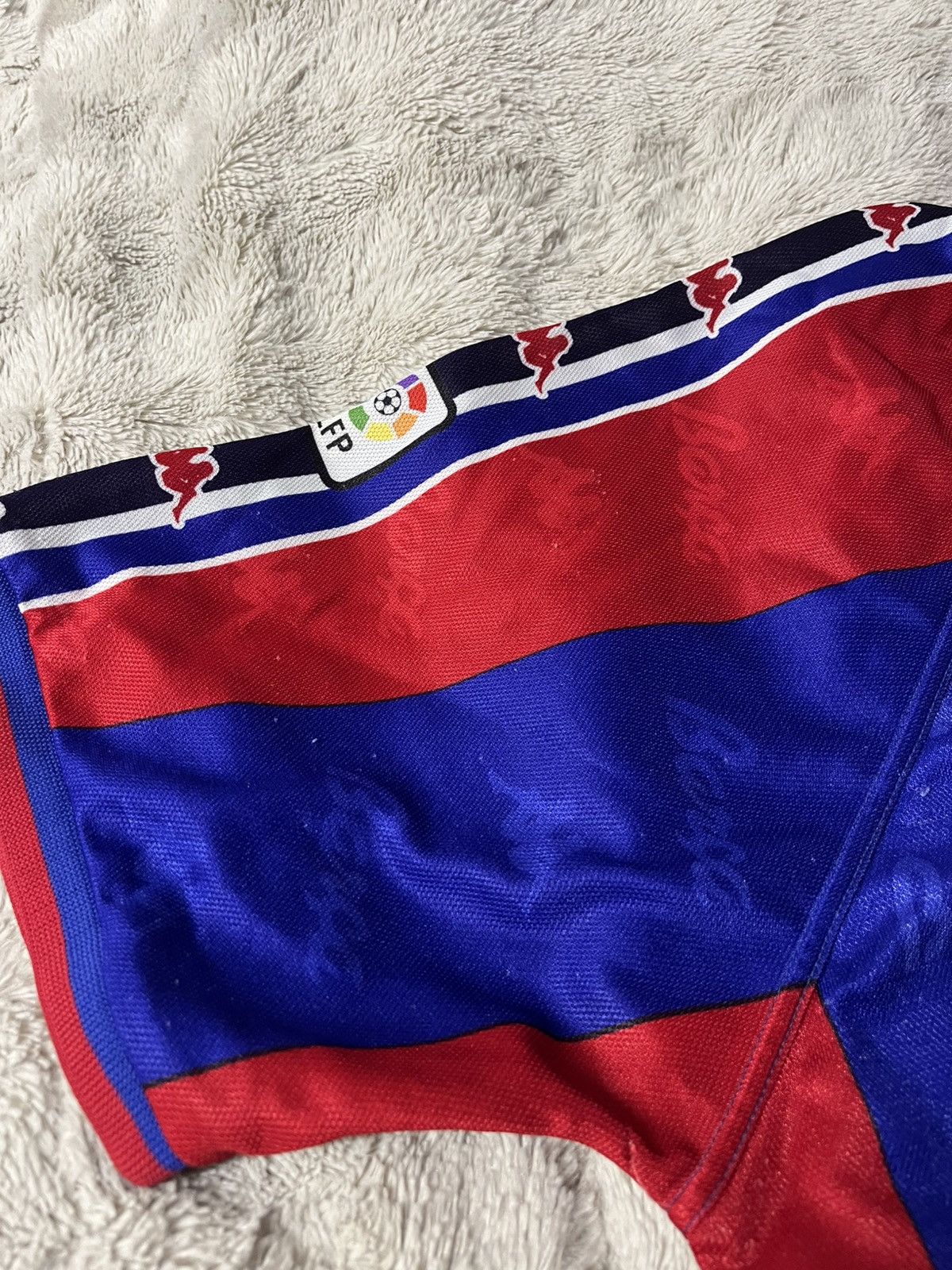 Kappa 1996-1997 FC Barcelona #10 Giovanni Football Jersey Vintage Size US XL / EU 56 / 4 - 9 Thumbnail
