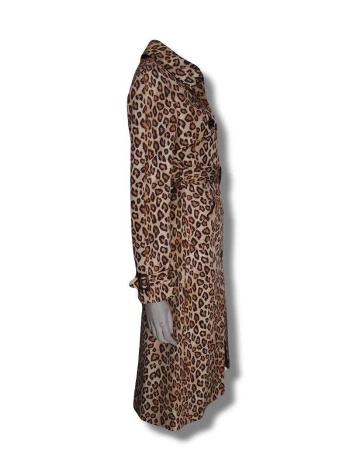 Alexander McQueen FW2005 Alexander McQueen Runway Leopard Print Trench Coat Size L / US 10 / IT 46 - 3 Thumbnail