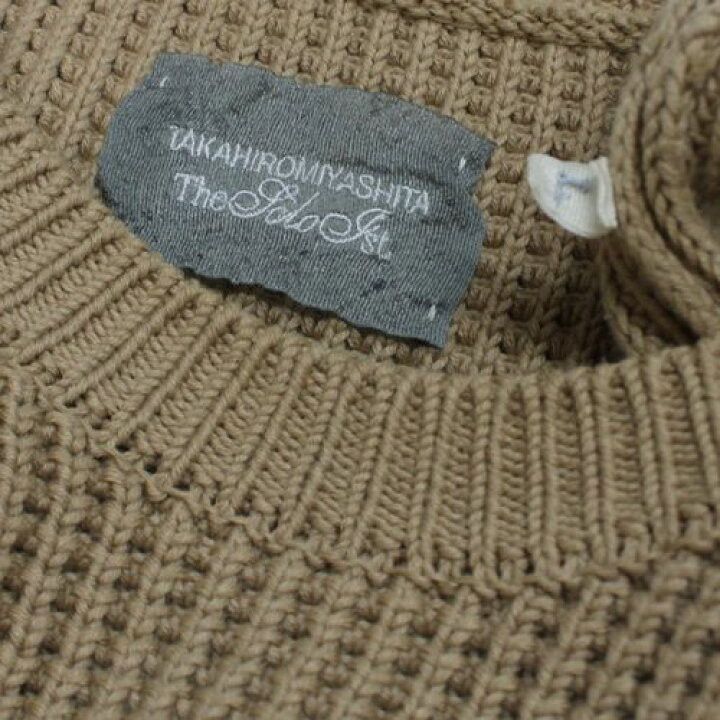 Takahiromiyashita The Soloist. The soloist heavy knit beige cotton sweater Size US L / EU 52-54 / 3 - 6 Thumbnail