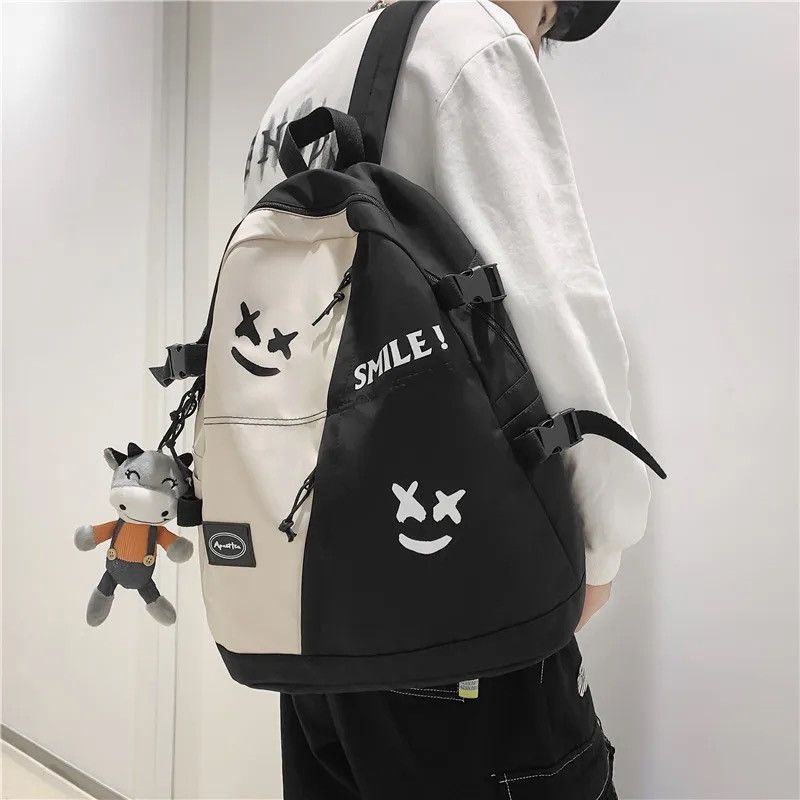 Japanese Brand Fashion cute teddy bear cartoon smile backpack y2k Size ONE SIZE - 1 Thumbnail