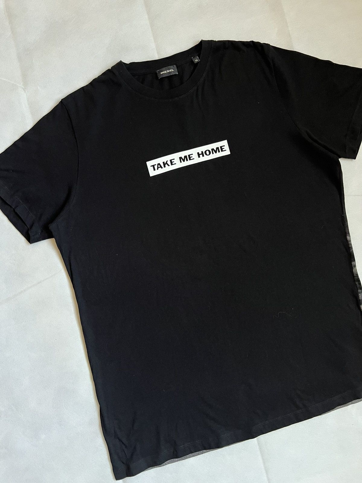 Designer × Diesel Diesel Claudio Majorana Take Me Home Black Tshirt Size US M / EU 48-50 / 2 - 5 Thumbnail