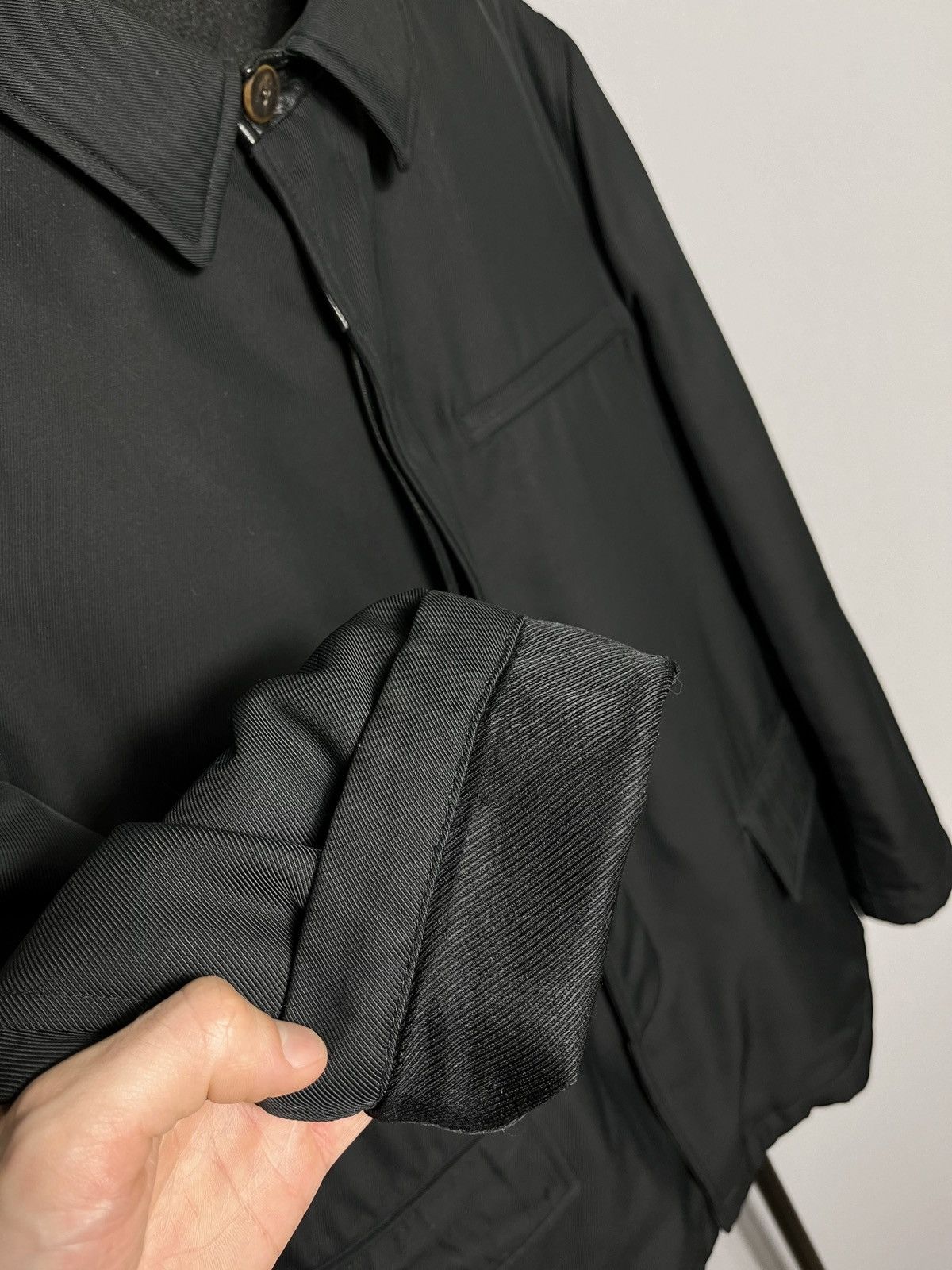 Bally bally mens jacket pe-papua black wool leather coat y2k Size US L / EU 52-54 / 3 - 8 Thumbnail
