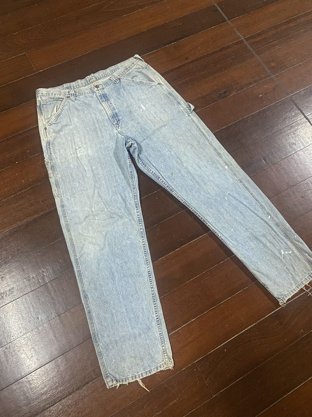 Japanese Brand VINTAGE DENIM CARPENTER DETROIT CHORE JEANS LEE DUNGAREES Size US 39 - 2 Thumbnail