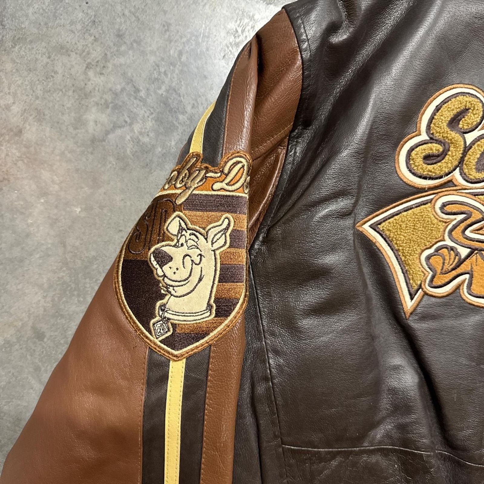 Cartoon Network × Vintage Vintage 90s NWT Scooby Doo Cartoon Network Leather Jacket Size US M / EU 48-50 / 2 - 3 Thumbnail