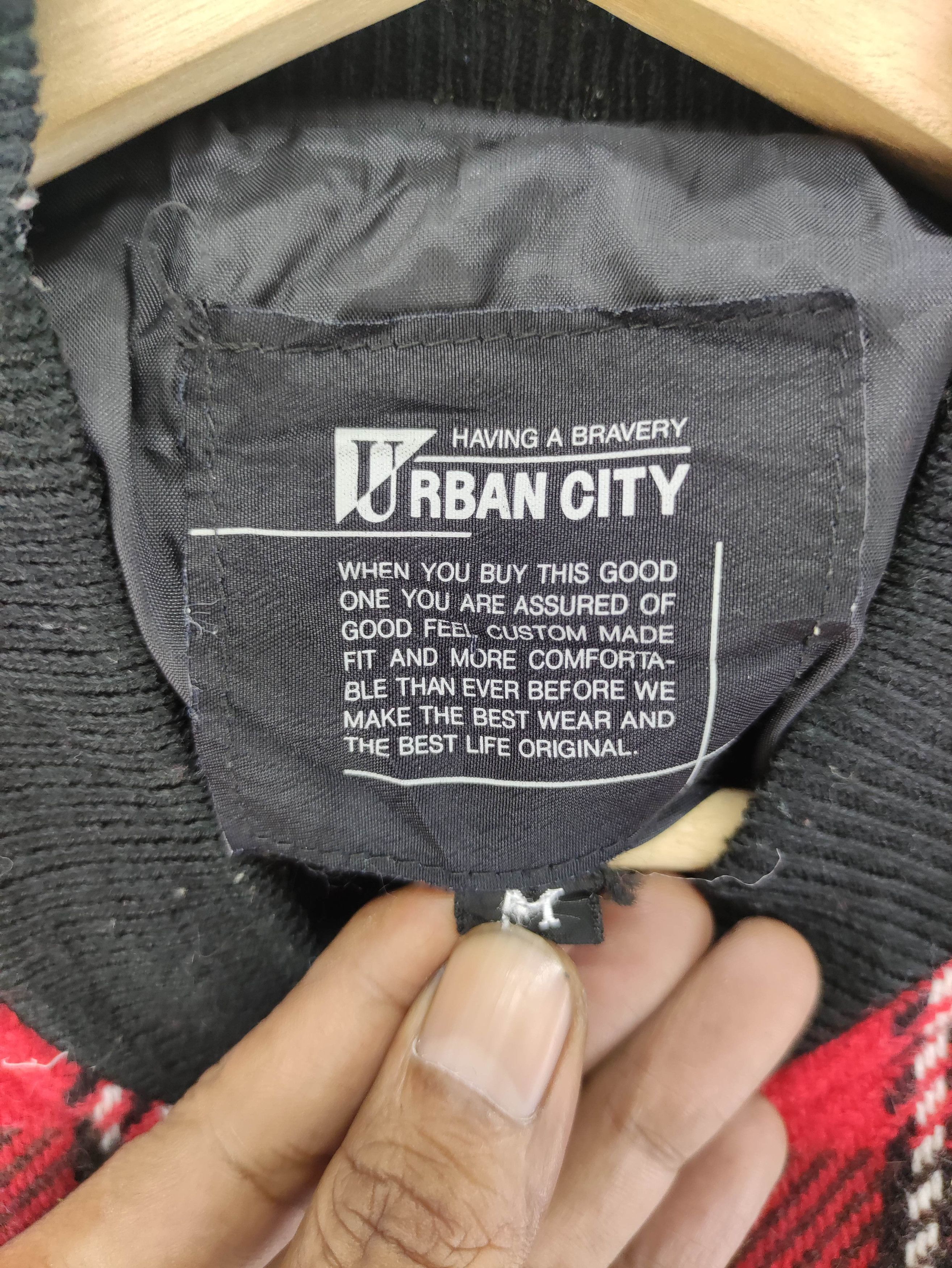 Japanese Brand Vintage Urban City Wool Varsity Plaid Jacket Snap Button Size M / US 6-8 / IT 42-44 - 2 Thumbnail