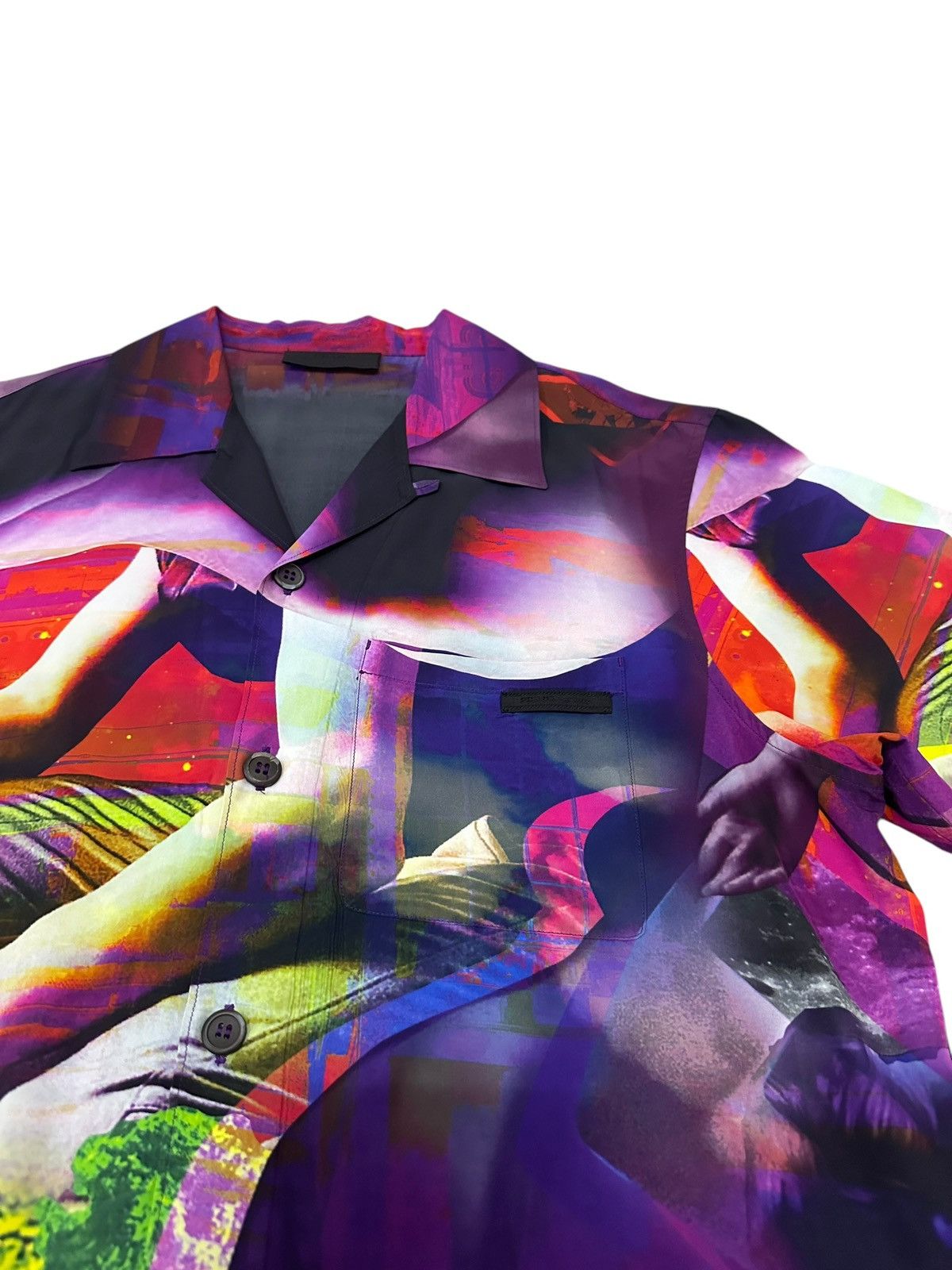 Prada Prada SS2019 Psychedelic Silk Bowling Shirt Size US M / EU 48-50 / 2 - 3 Thumbnail
