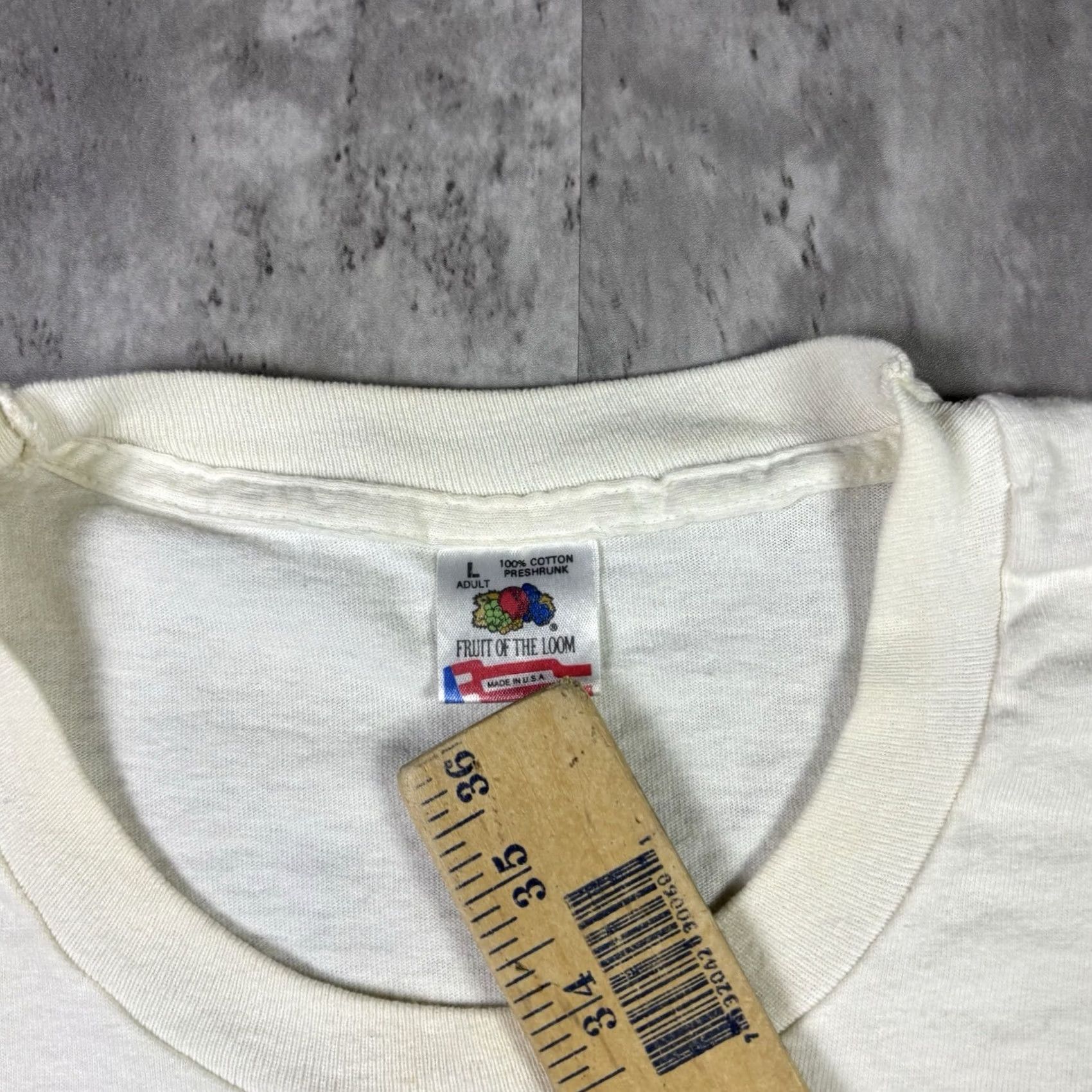 Fruit Of The Loom VINTAGE Fruit of the Loom British Car Day Promo T Shirt 90s Large White Stitch Mens Size US L / EU 52-54 / 3 - 5 Thumbnail