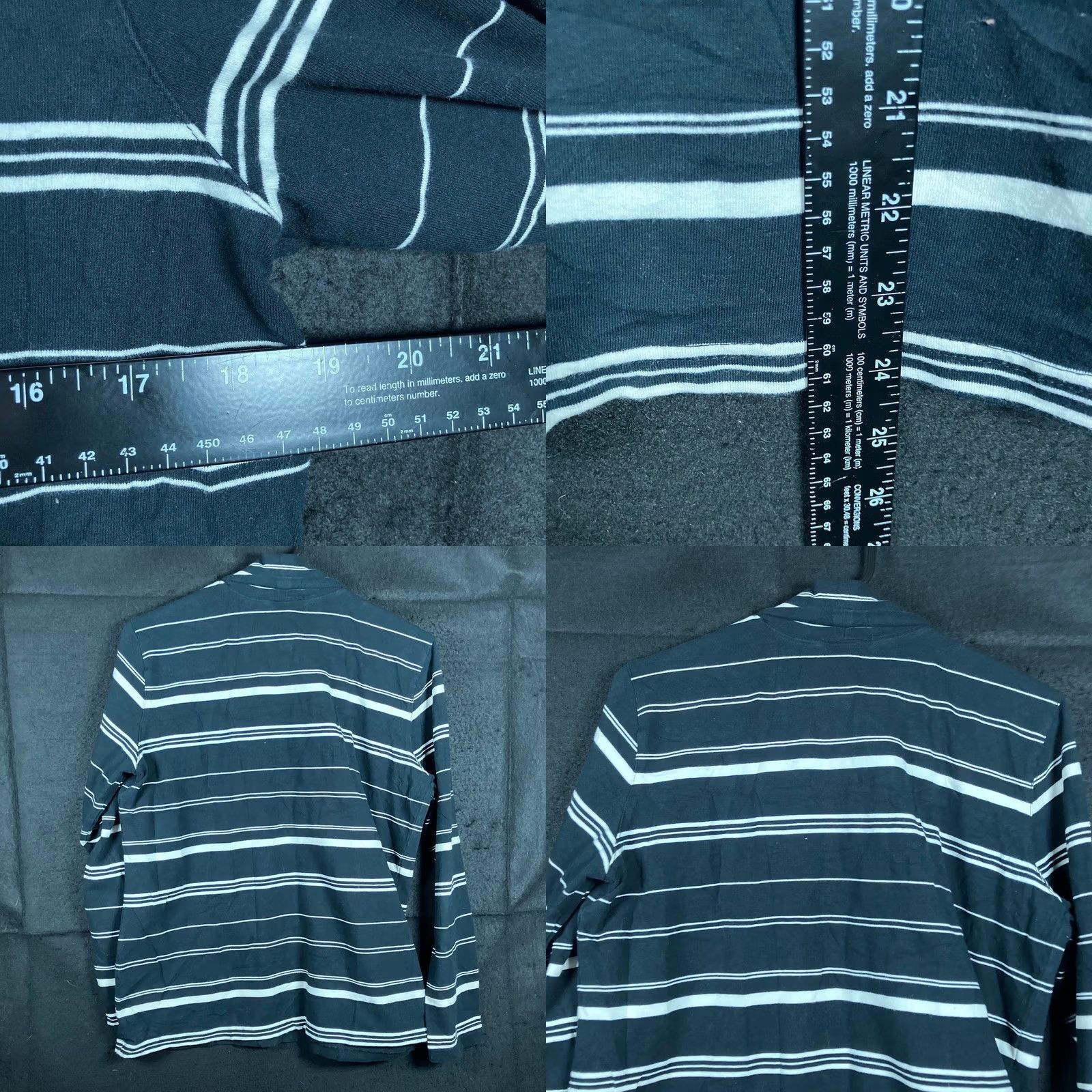 Talbots Talbots Womens Shirt Black White Striped Pullover Turtleneck Stretch Large Shirt Women Long Sleeve Winter Fall Casual Workwear Mens? Size L / US 10 / IT 46 - 8 Thumbnail