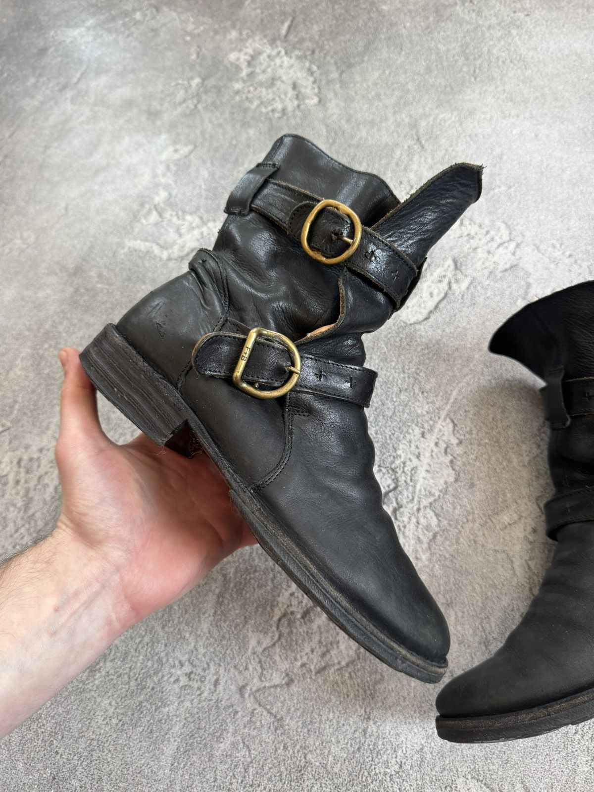 Fiorentini + Baker Fiorentini + Baker leather boots rider ankle eli moto Size US 7.5 / IT 37.5 - 8 Thumbnail
