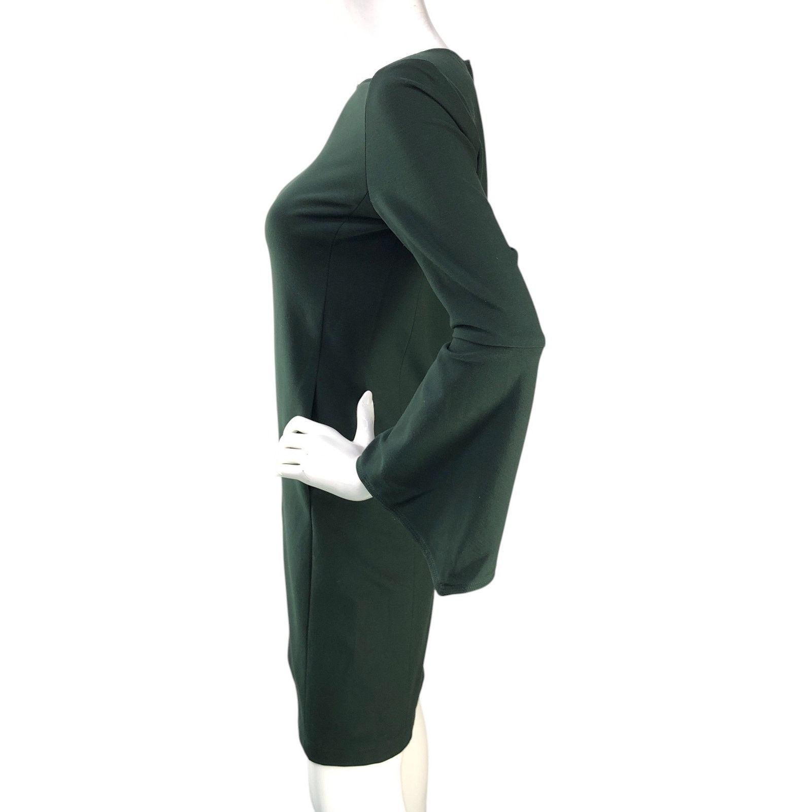 Lafayette 148 Lafayette 148 New York Womens Size XS Dress Round Neck Green Size XS / US 0-2 / IT 36-38 - 5 Thumbnail