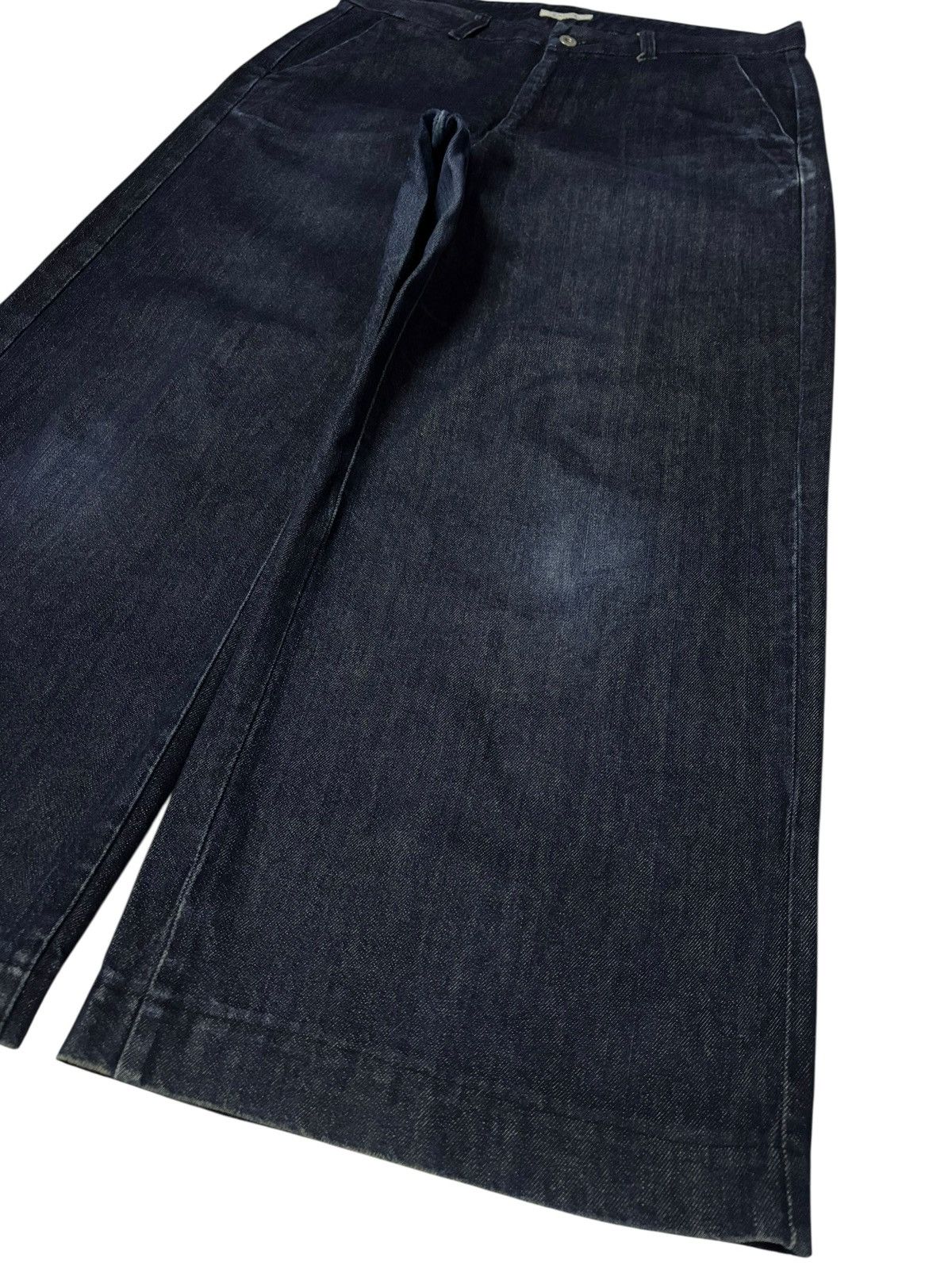 Japanese Brand Vtg Studio Clips Japan Baggy Wide Leg Jeans Size US 35 - 3 Thumbnail