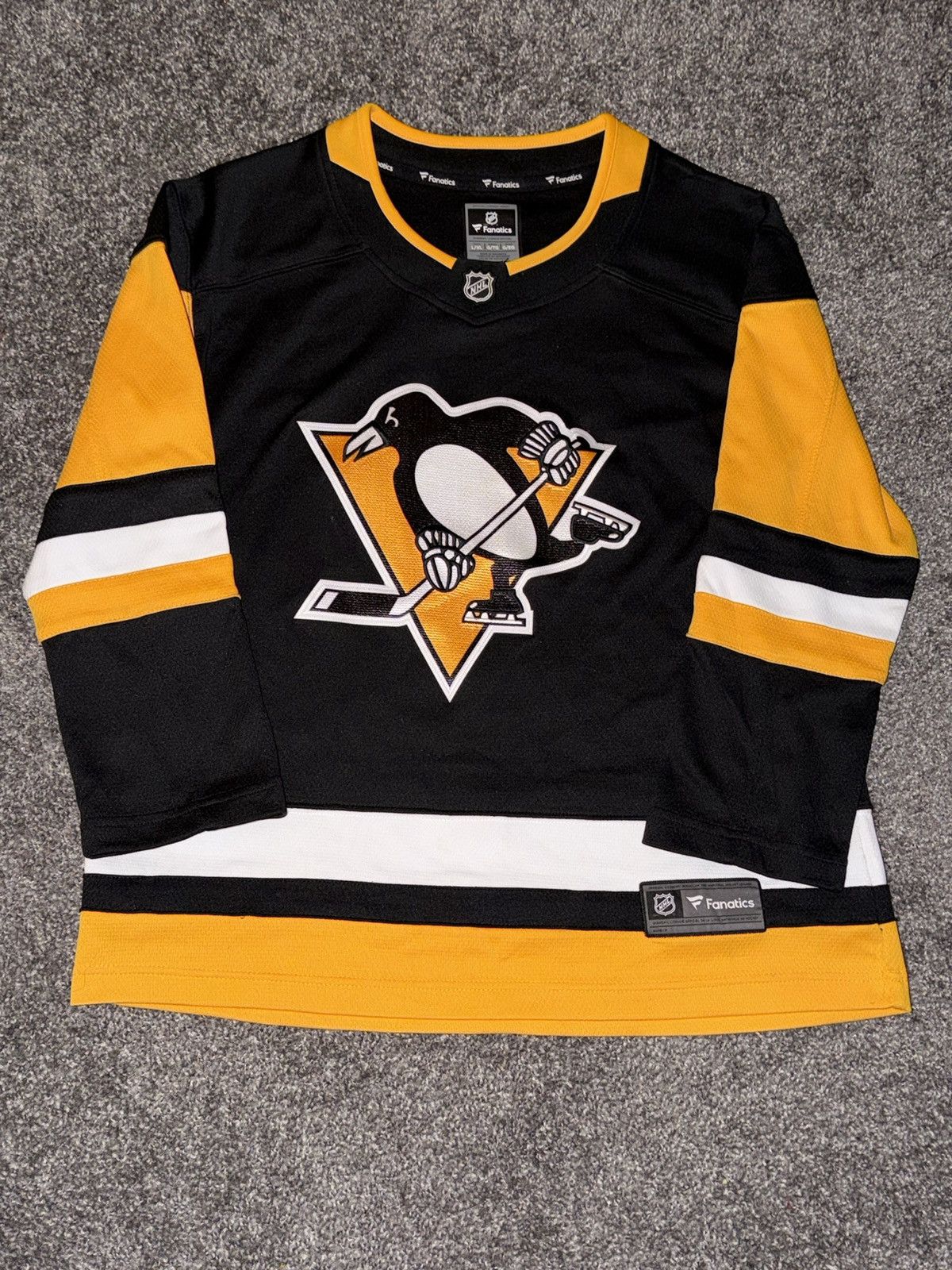 NHL Fanatics Breakaway NHL Pittsburgh Penguins Youth Jersey L/XL Size US L / EU 52-54 / 3 - 11 Thumbnail