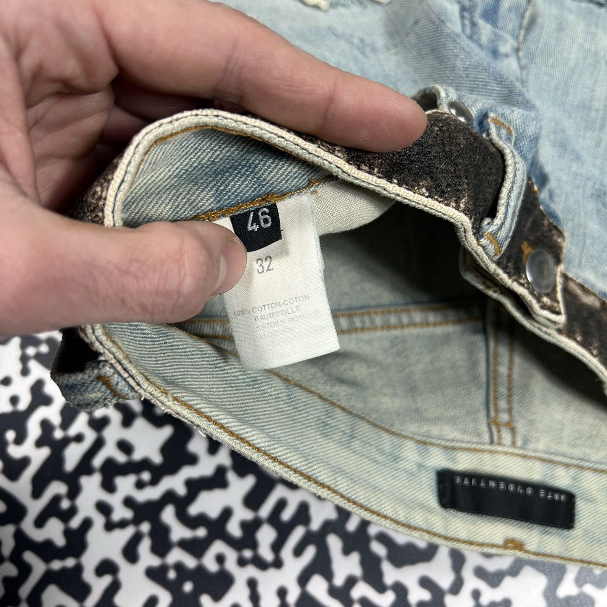 Japanese Brand Vintage Y2K Carte D’identine Japanese Distressed Shorts Size 30" / US 8 / IT 44 - 16 Thumbnail
