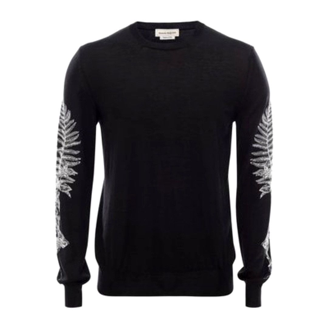 Alexander McQueen Embroidered Fern Sweater Size M / US 6-8 / IT 42-44 - 1 Thumbnail