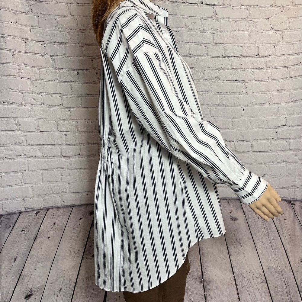 Other NWT New $158 Walter Baker Vivian Smocked-Back Striped Shirt Size S / US 4 / IT 40 - 4 Thumbnail
