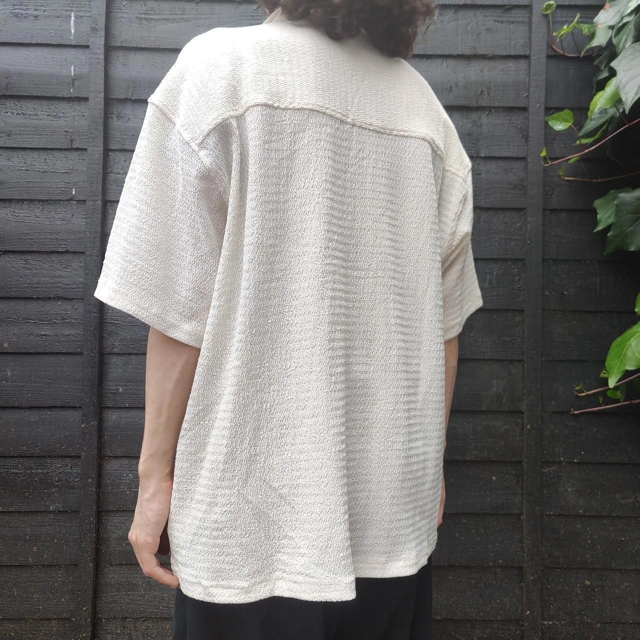 Other Japanese White Textured Ripple Shirt Size US M / EU 48-50 / 2 - 4 Thumbnail