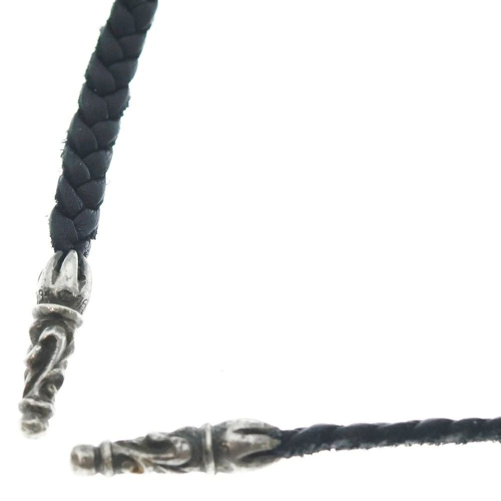 Chrome Hearts Chrome hearts leather silver braid strap necklace Size ONE SIZE - 7 Thumbnail