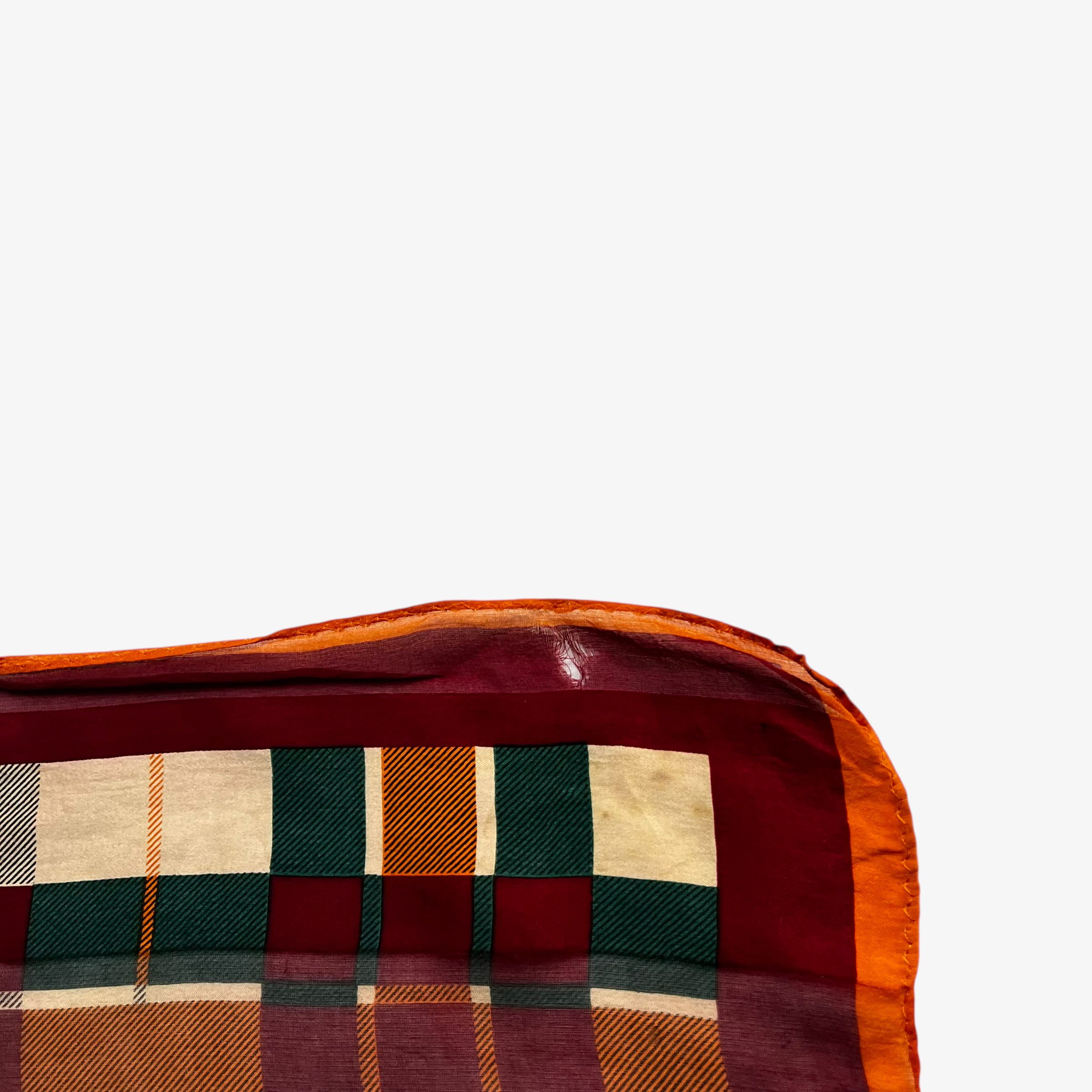 Paolo Gucci Vintage 80s Paolo Gucci Horsebit & Tartan Print Silk Scarf Size ONE SIZE - 8 Thumbnail