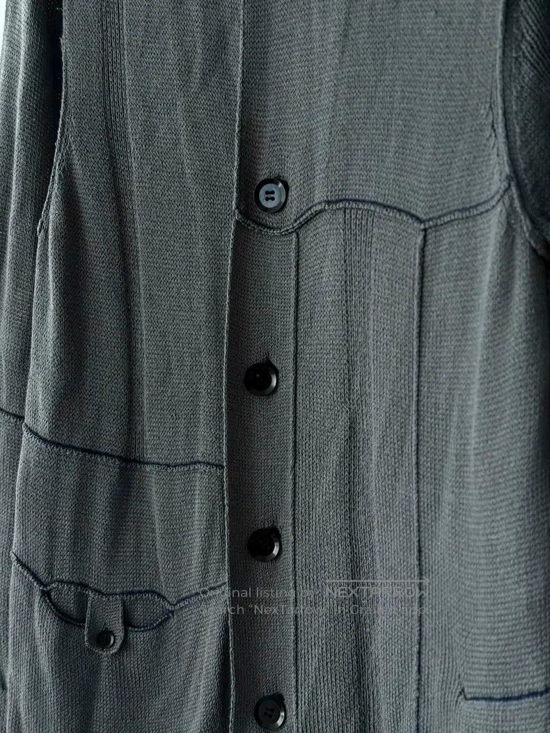 Yohji Yamamoto Yohji Yamamoto Deconstructed patchwork mid-length knit car Size US L / EU 52-54 / 3 - 6 Thumbnail