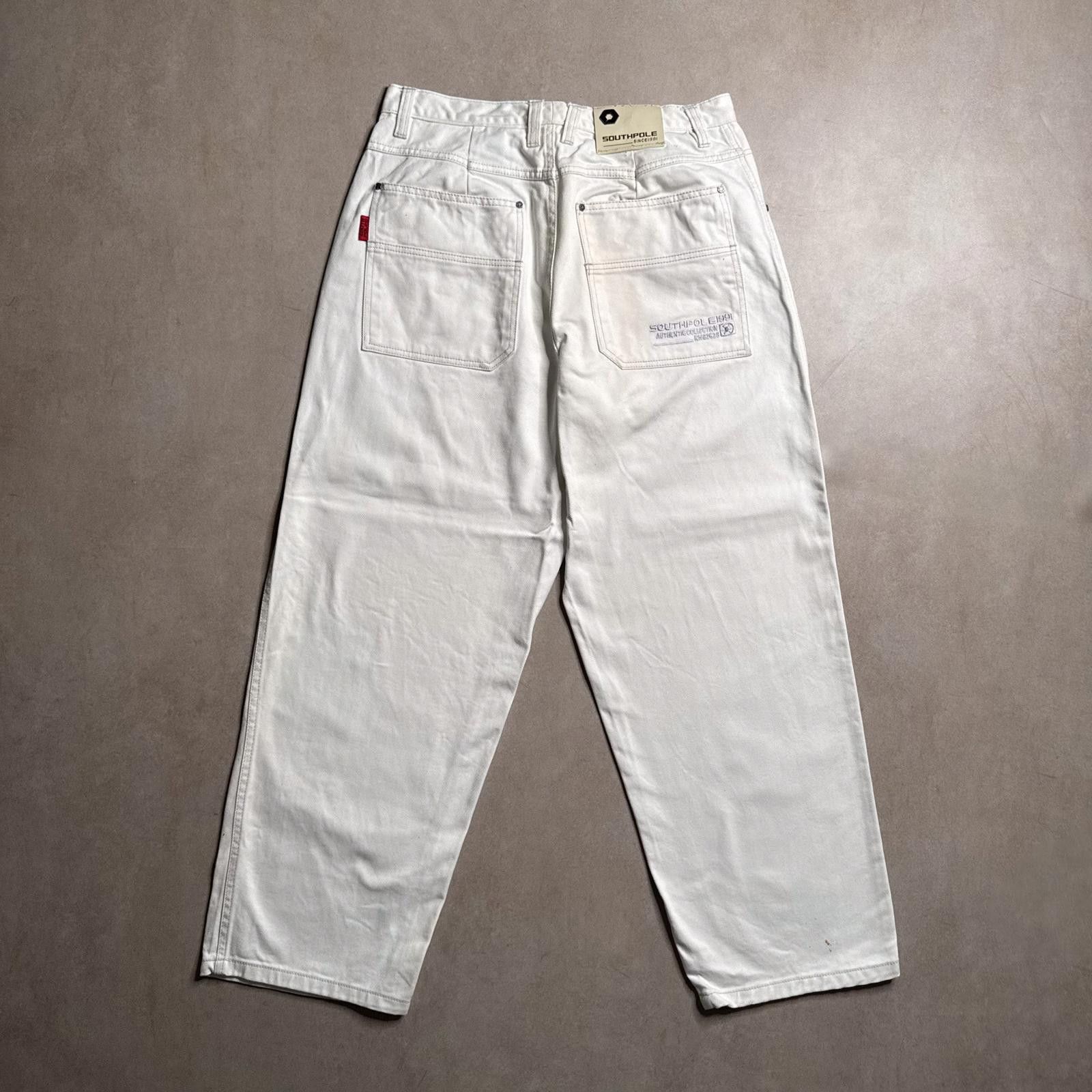 Southpole Vintage Southpole White Pants - 38x30 Size US 38 / EU 54 - 2 Thumbnail