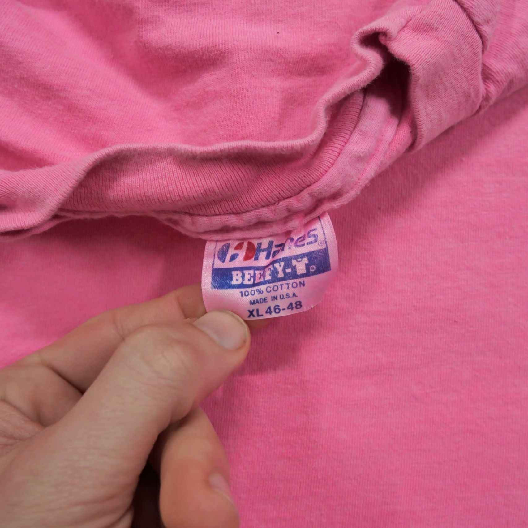 Pinko VINTAGE Pink Water T Shirt Mens XL Short Sleeve Crew Neck Cotton Graphic Print 90s Art Logo Mens Size US XL / EU 56 / 4 - 6 Thumbnail