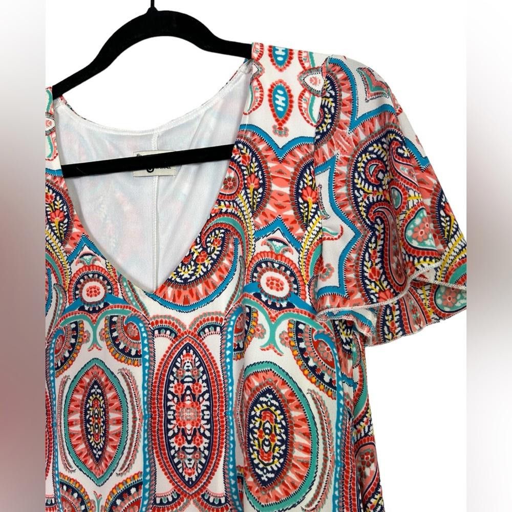 Designer Show Me Your MuMu l Kylie Paisley Mini Shift Dress XS Size XS / US 0-2 / IT 36-38 - 3 Thumbnail