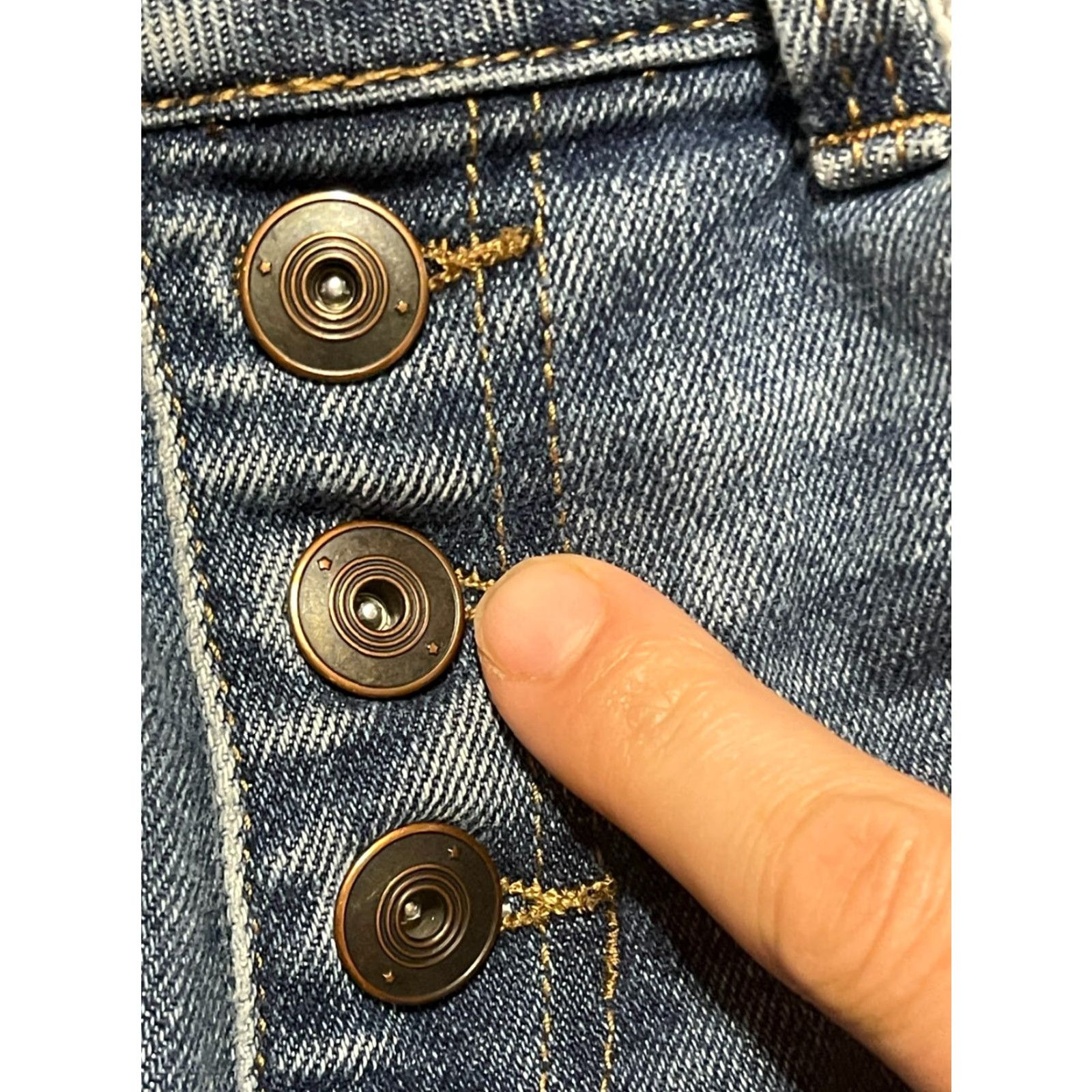 Vintage No Boundaries Jeans Women's 7 Blue Denim High Rise Skinny Distressed Jeans Womens Size 7 Blue Denim Distressed (Note: ensure 200 chars max) Size 28" / US 6 / IT 42 - 3 Thumbnail