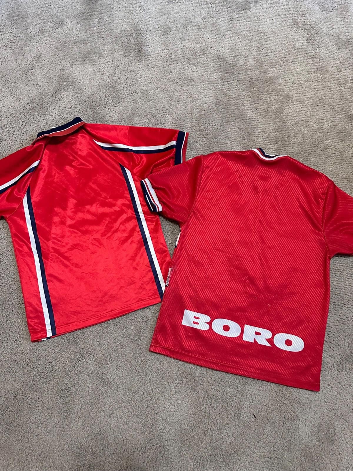 Errea Middlesbrough football shirt 1997 Soccer Errea Jersey Boy 36 Size US XXS / EU 40 - 7 Thumbnail