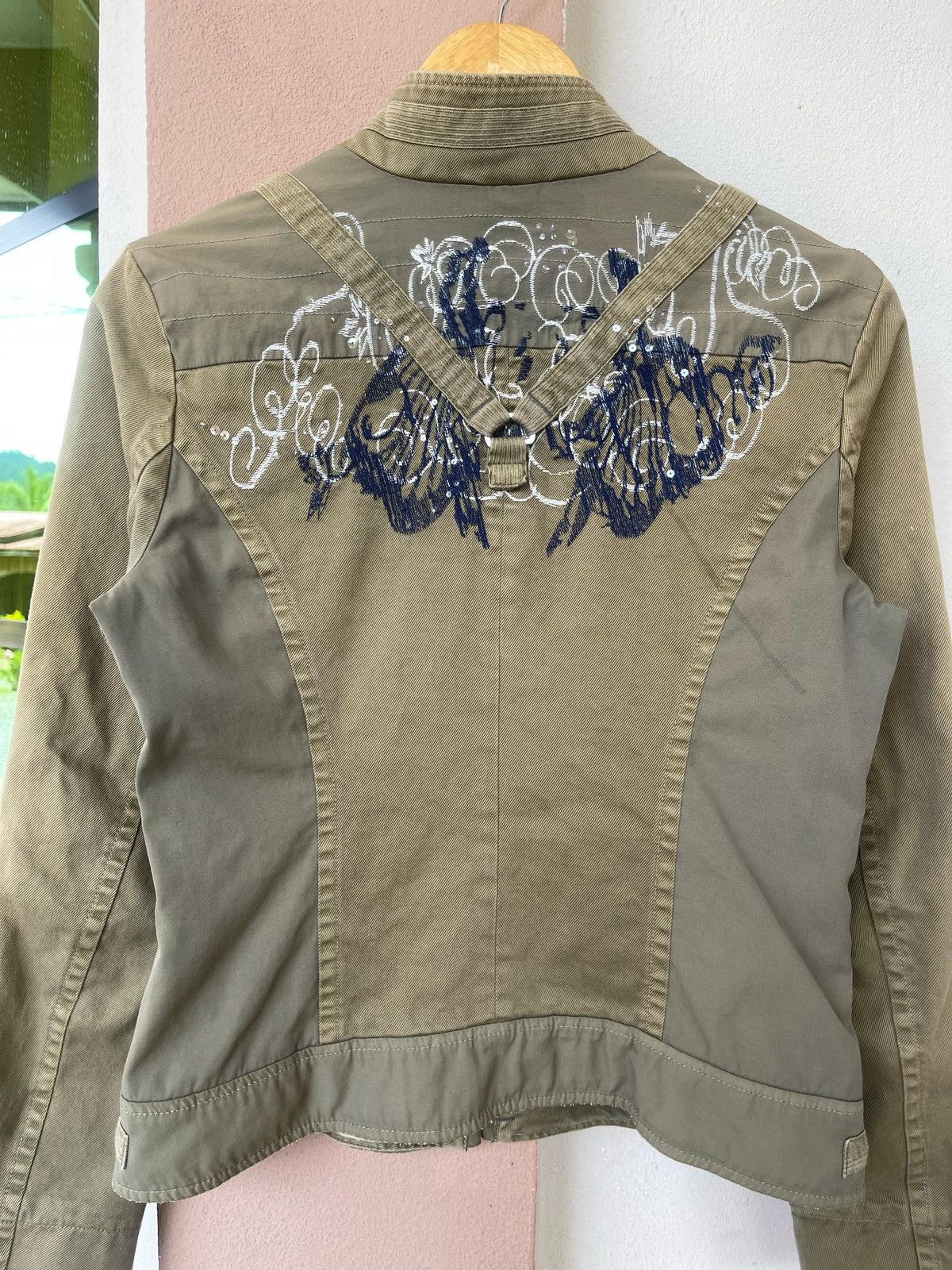 Designer × Diesel × Vintage Spring Summer Wind Diesel Parachute Jacket Size M / US 6-8 / IT 42-44 - 19 Thumbnail