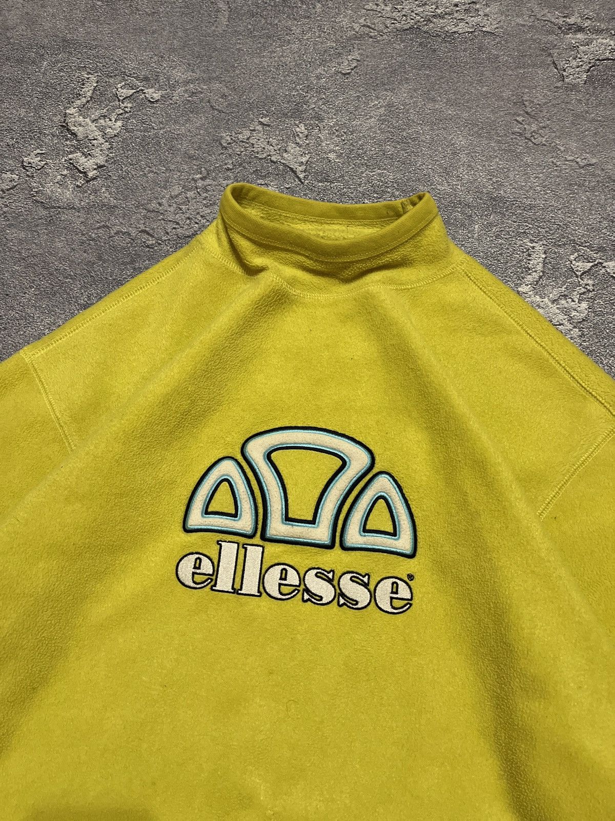 Ellesse × Vintage Ellesse 90s Vintage Fleece Jacket Size US M / EU 48-50 / 2 - 2 Thumbnail