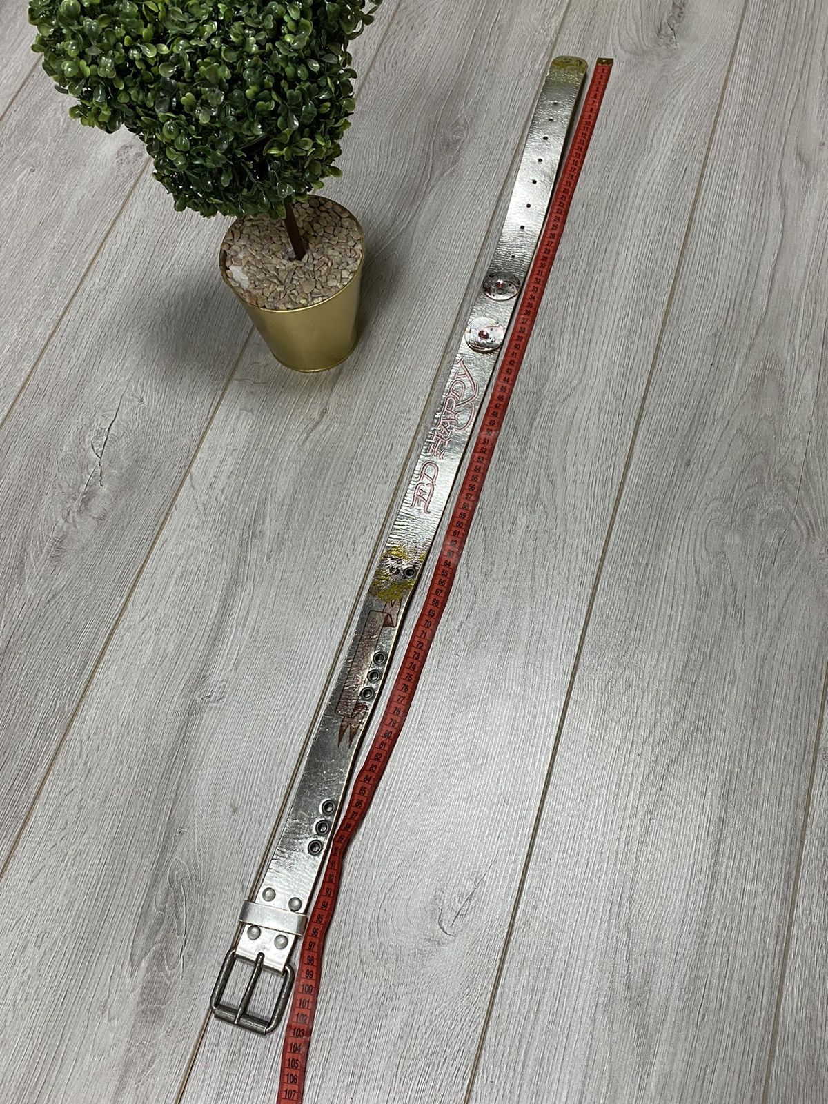 Ed Hardy Ed Hardy TITS RARE vintage leather belt Size ONE SIZE - 4 Thumbnail