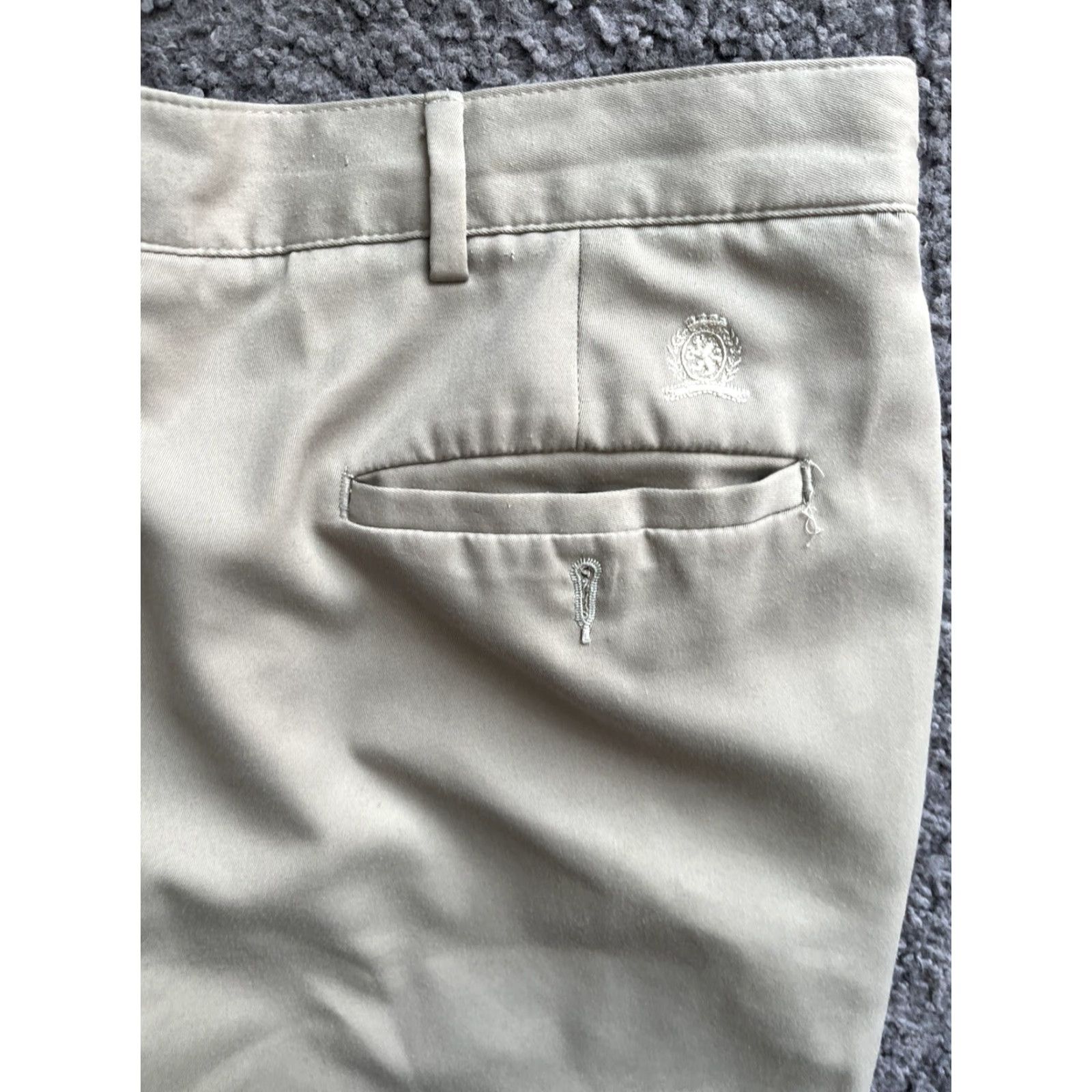 Tommy Hilfiger VINTAGE Tommy Hilfiger Mens Dress Pants 36X30 Khaki Beige 90s Classic Size US 36 / EU 52 - 3 Thumbnail