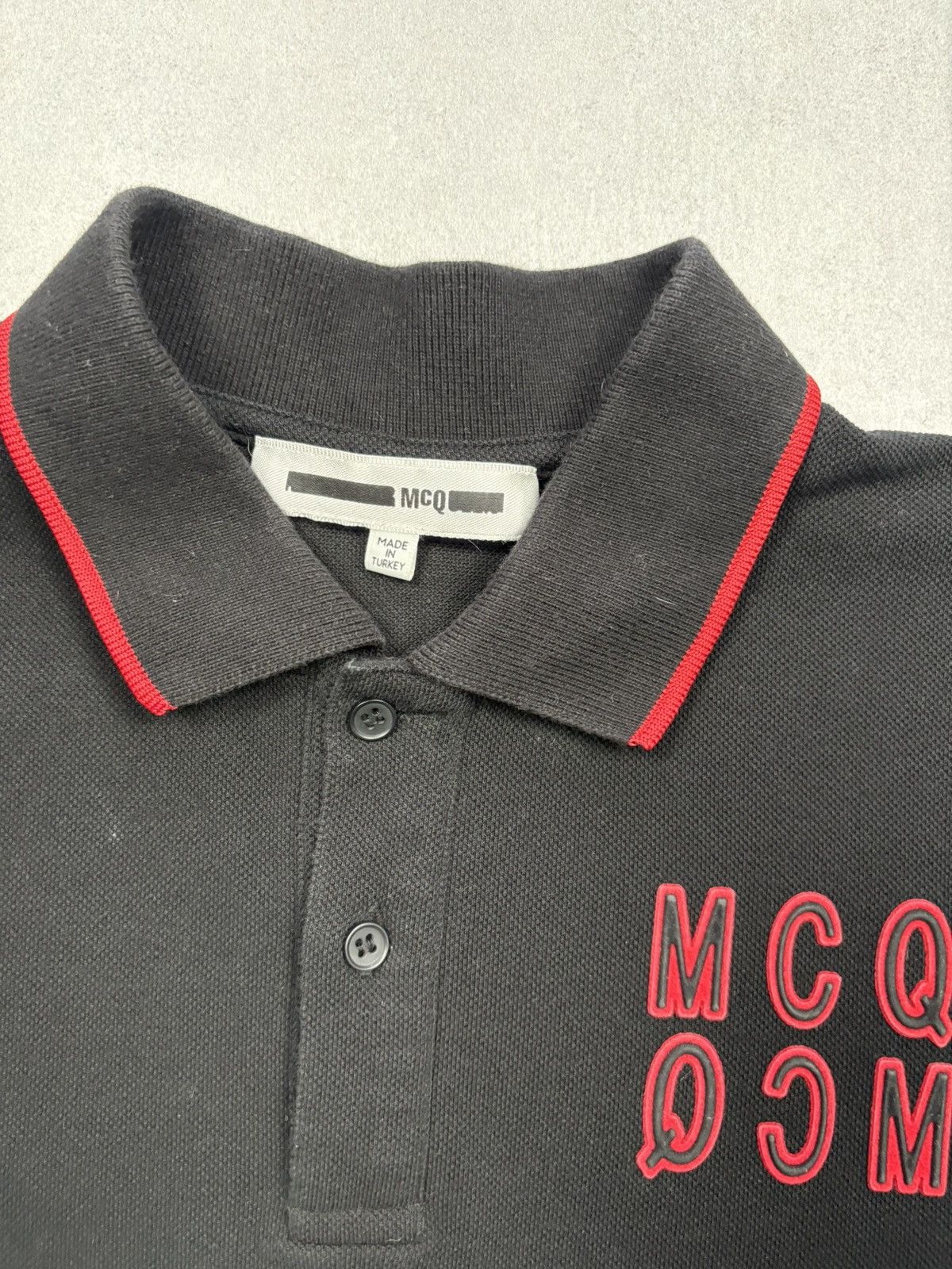 Alexander McQueen Alexander McQueen Spellout McQ Trim Logo Luxury Polo Shirt Size US S / EU 44-46 / 1 - 6 Thumbnail