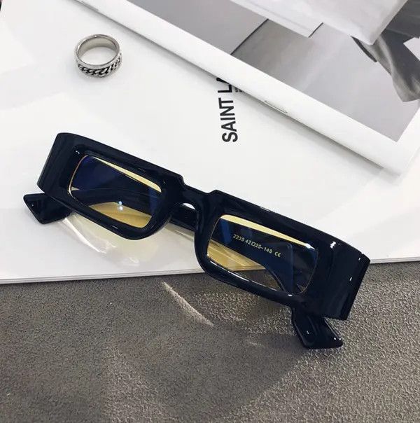 Designer × Vintage Retro square glasses with small frames Size ONE SIZE - 4 Thumbnail
