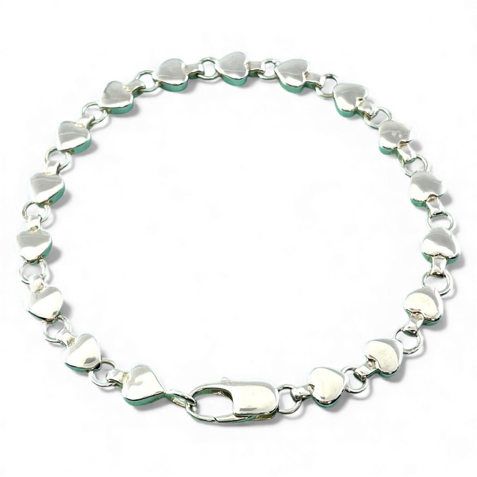 Tiffany & Co. Tiffany & Co. - Silver Heart Link Bracelet Size ONE SIZE - 7 Thumbnail