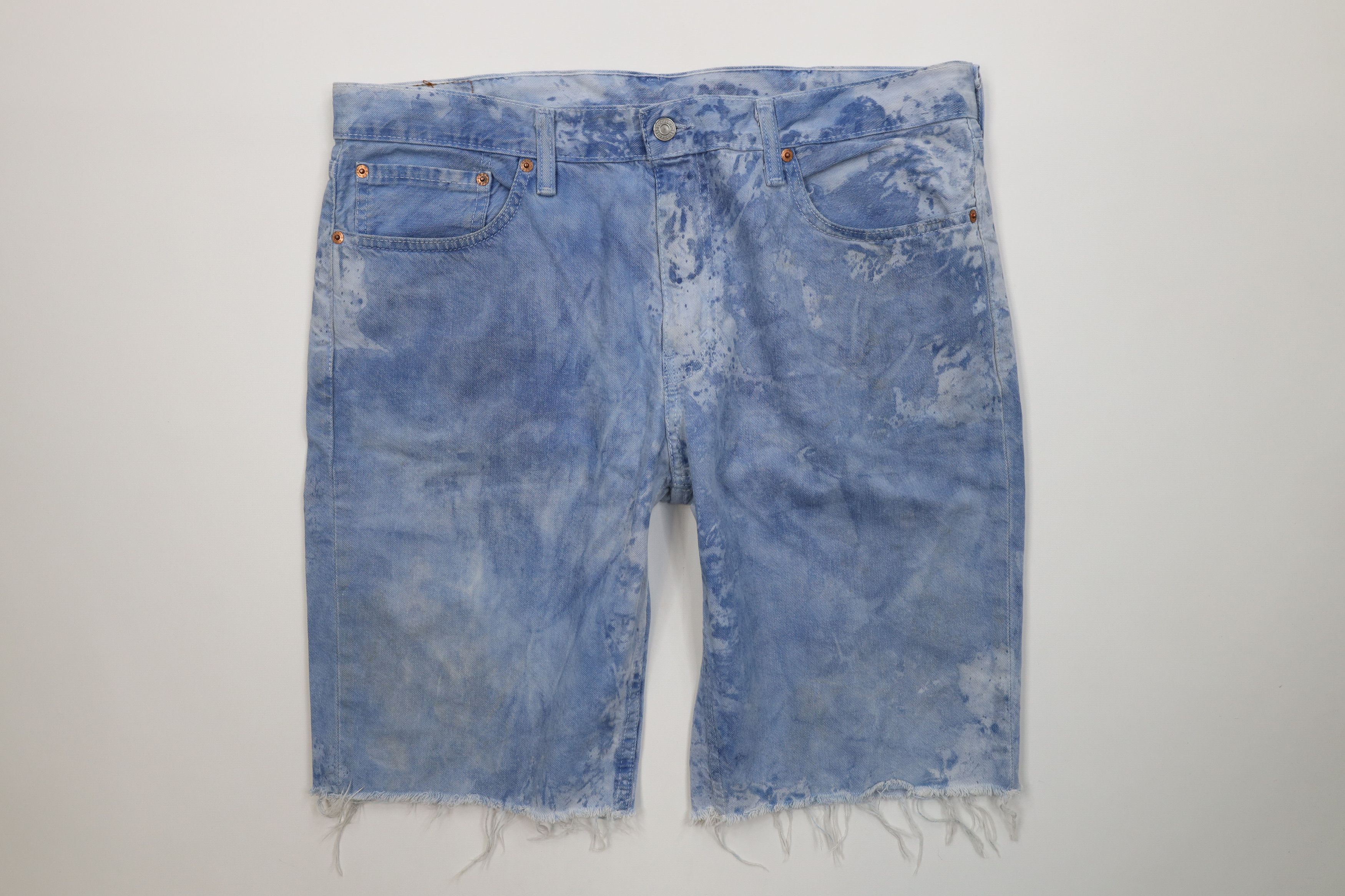 Levi's Vintage Y2K Levis 511 Off Acid Wash Denim Jean Shorts Jorts Size US 38 / EU 54 - 1 Thumbnail