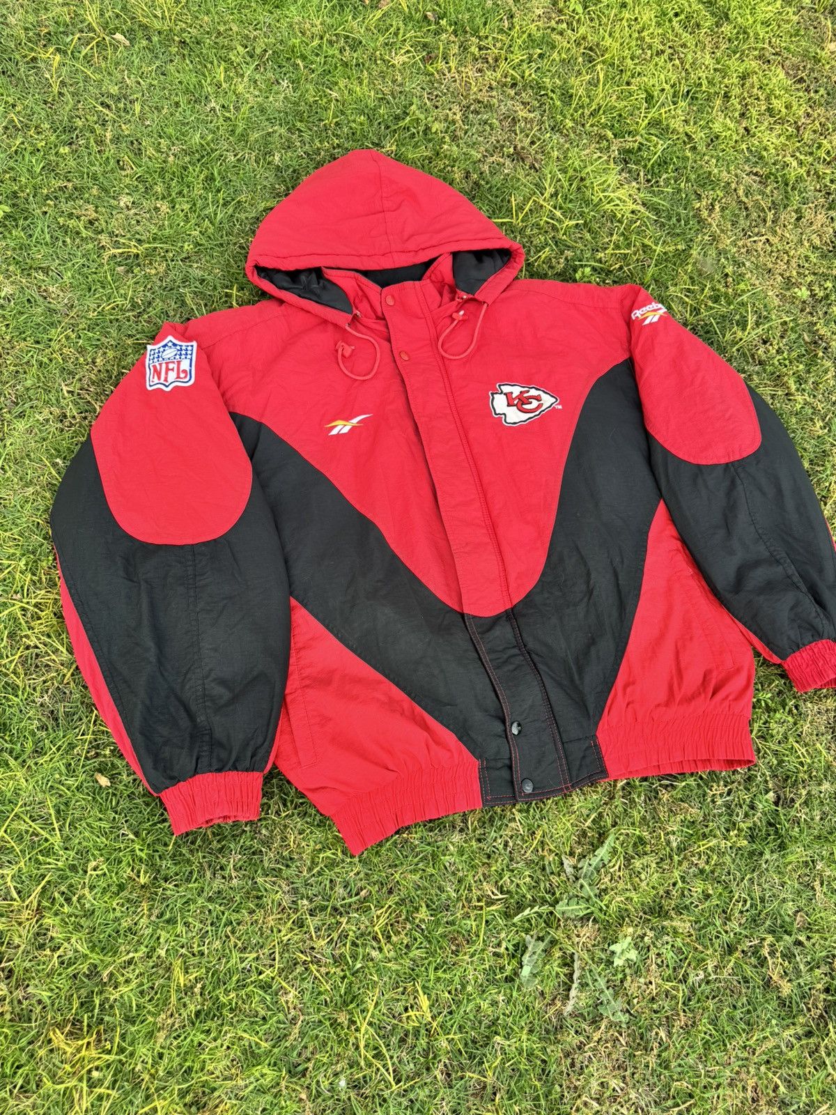 Reebok Vintage Red + Black Reebok NFL Pro Line Kansas City Chiefs Size US L / EU 52-54 / 3 - 3 Thumbnail