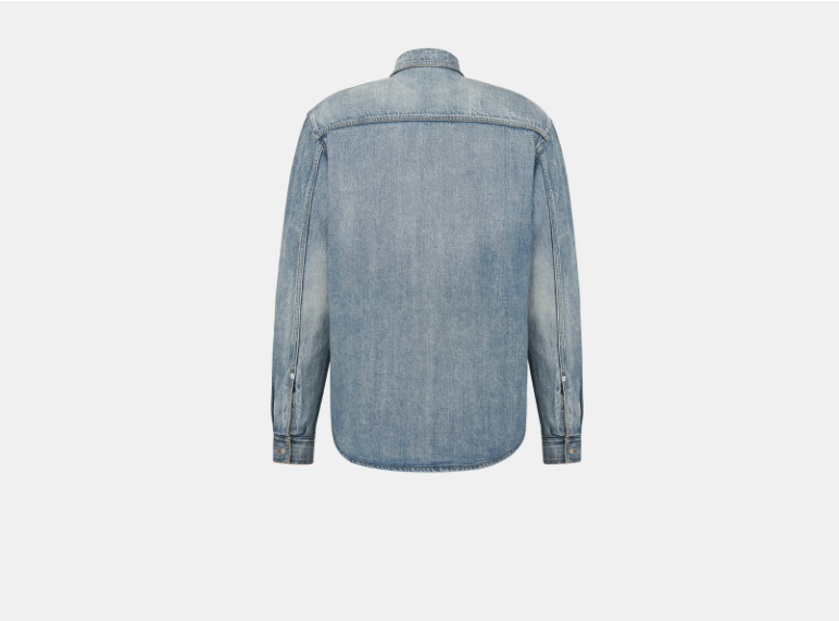Dior o1w1db11025 513D59 Overshirt with Checkered Interior in Blue Size US L / EU 52-54 / 3 - 2 Thumbnail