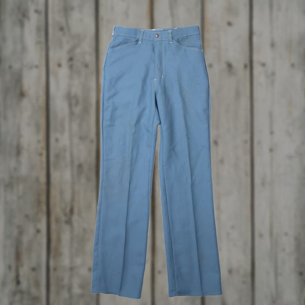 Vintage VINTAGE Pants Light Blue Medium Regular Size US 31 - 1 Thumbnail