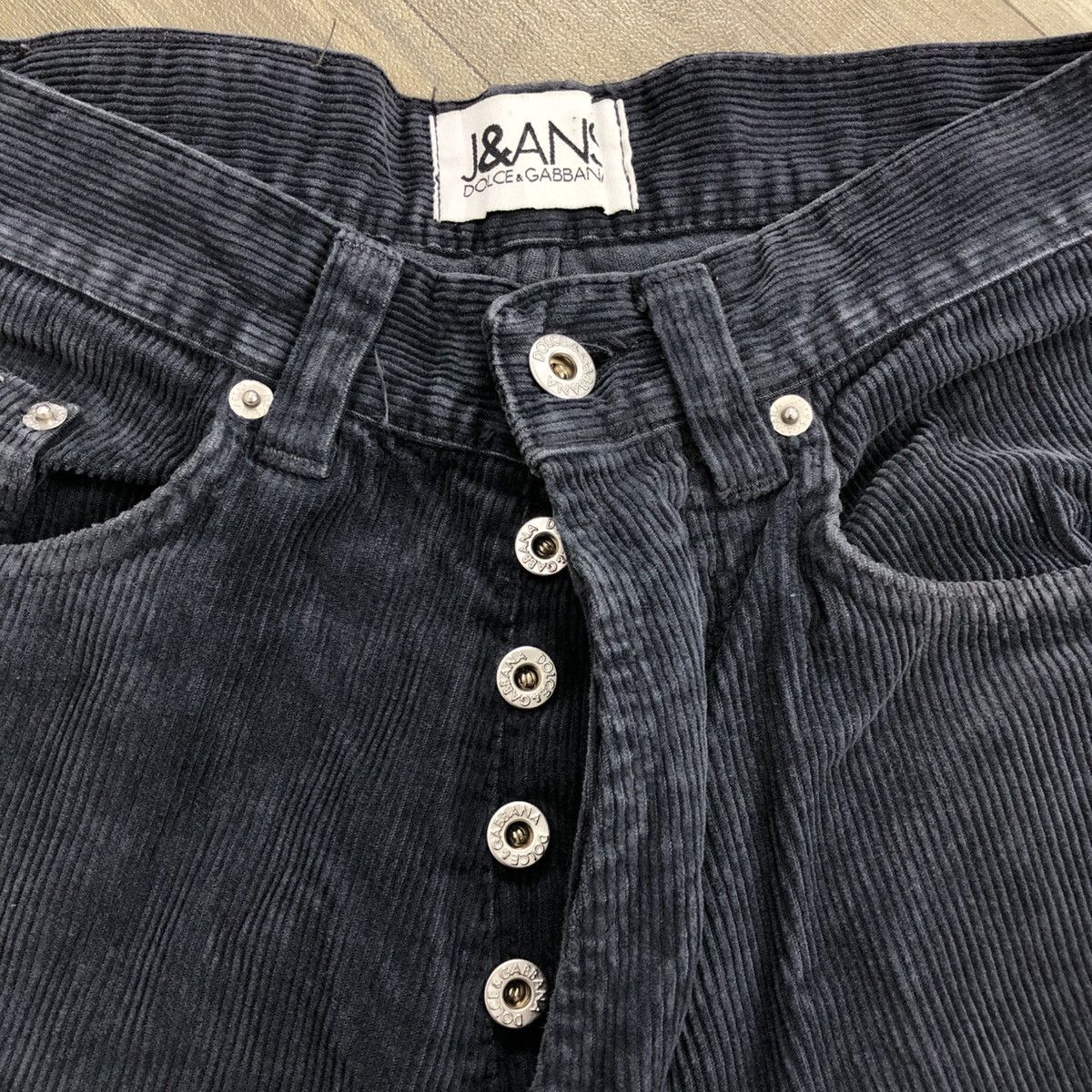 Dolce & Gabbana × Vintage Vintage Dolce & Gabbana Luxury Corduroy Wide Pants Size US 27 - 3 Thumbnail