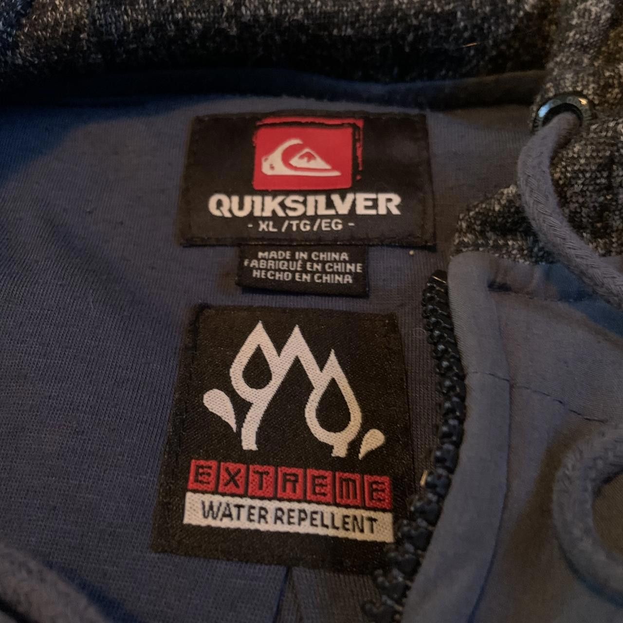 Designer Quicksilver 2 Tones Extreme Water Repellent Jacket XL Size ONE SIZE - 4 Thumbnail
