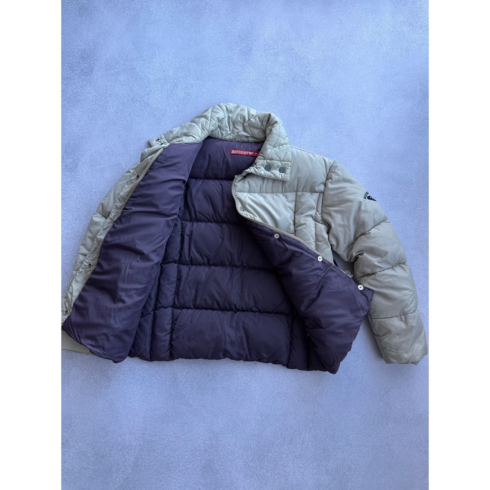 Quiksilver VTG Quicksilver Woman Silver Puffer Jacket 90s Size M / US 6-8 / IT 42-44 - 8 Thumbnail