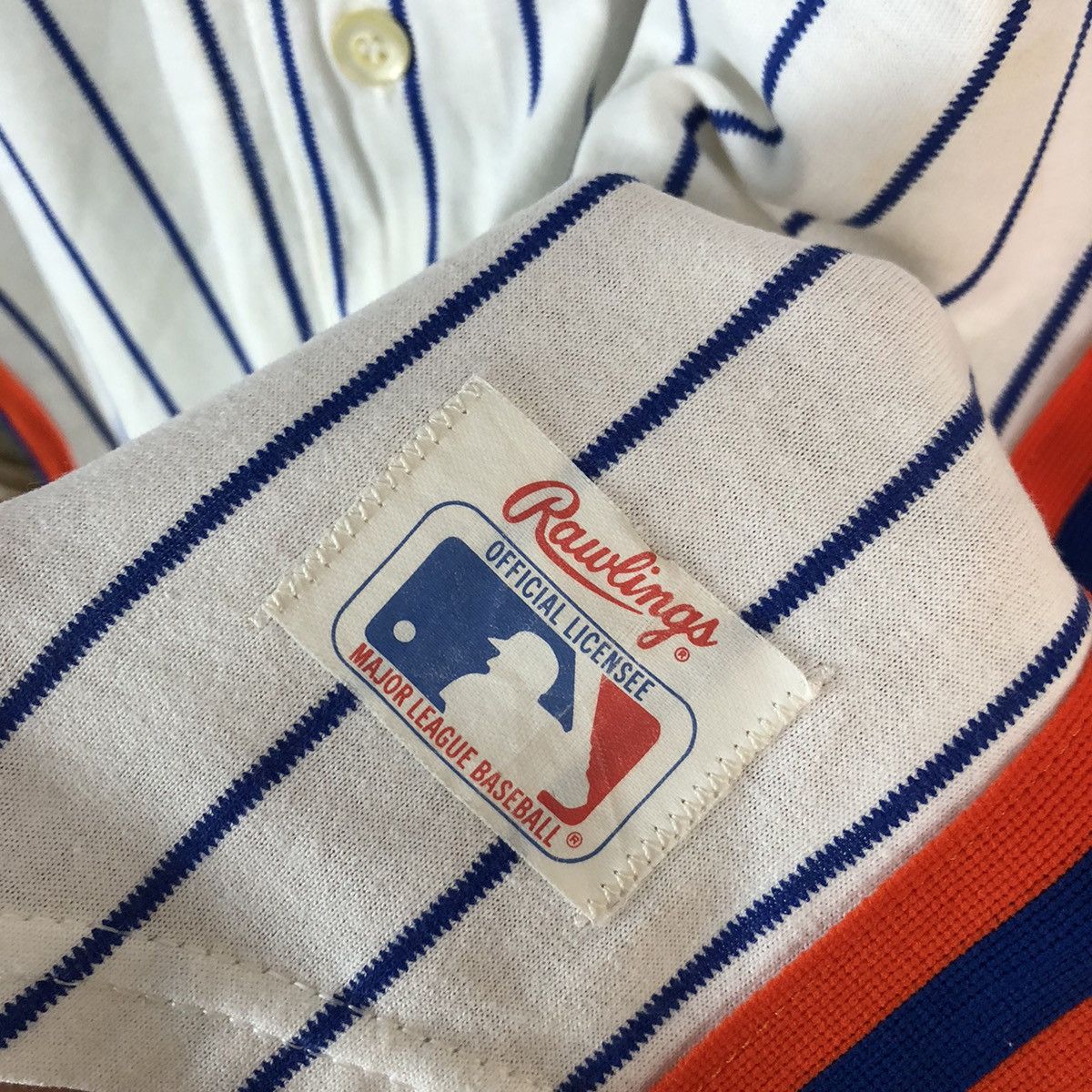 MLB Major League Mets MLB made in usa White Jersey #A2353 Size US L / EU 52-54 / 3 - 13 Thumbnail