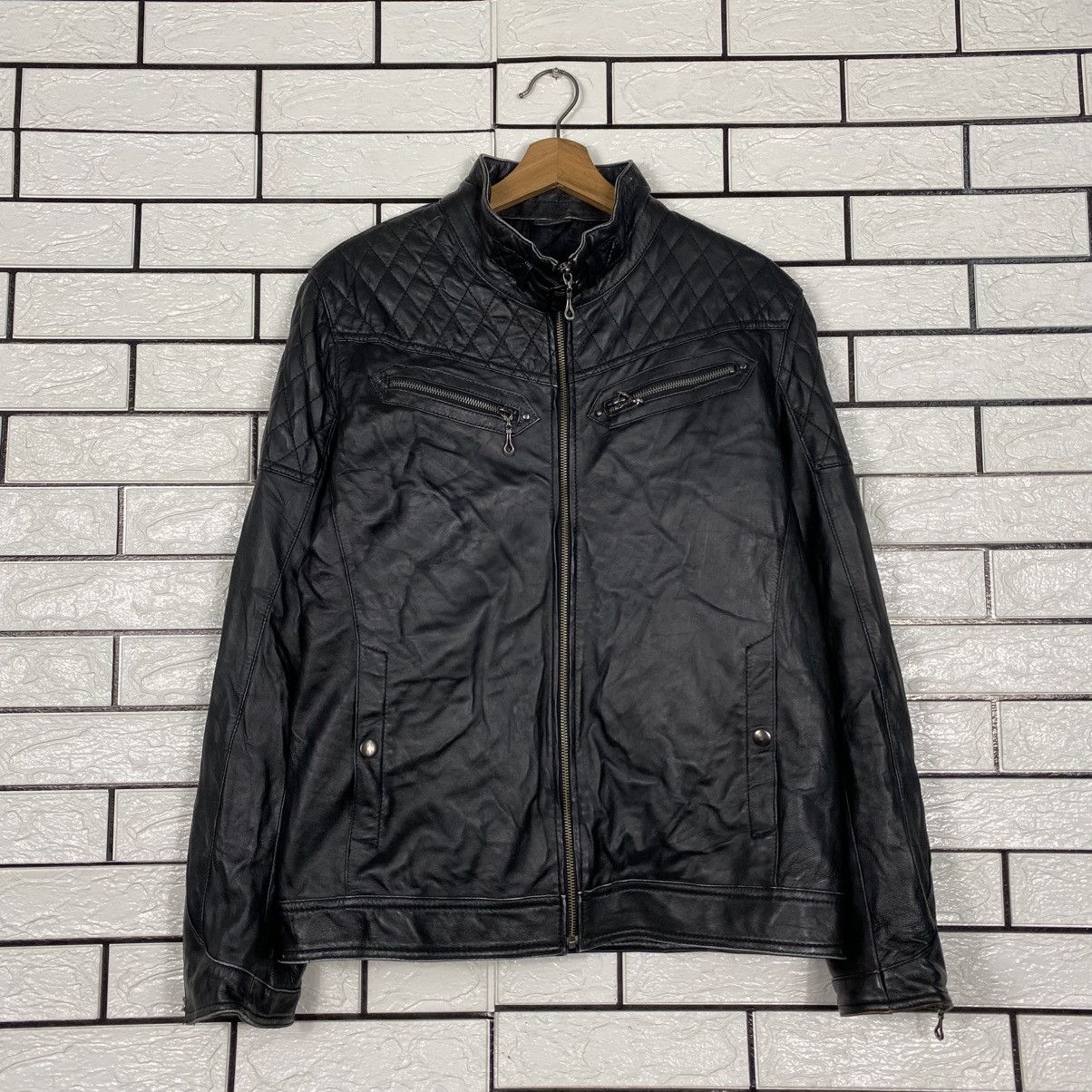 Hysteric Glamour Vintage Soft Leather Jacket Biker Style Quilted Size US M / EU 48-50 / 2 - 2 Thumbnail