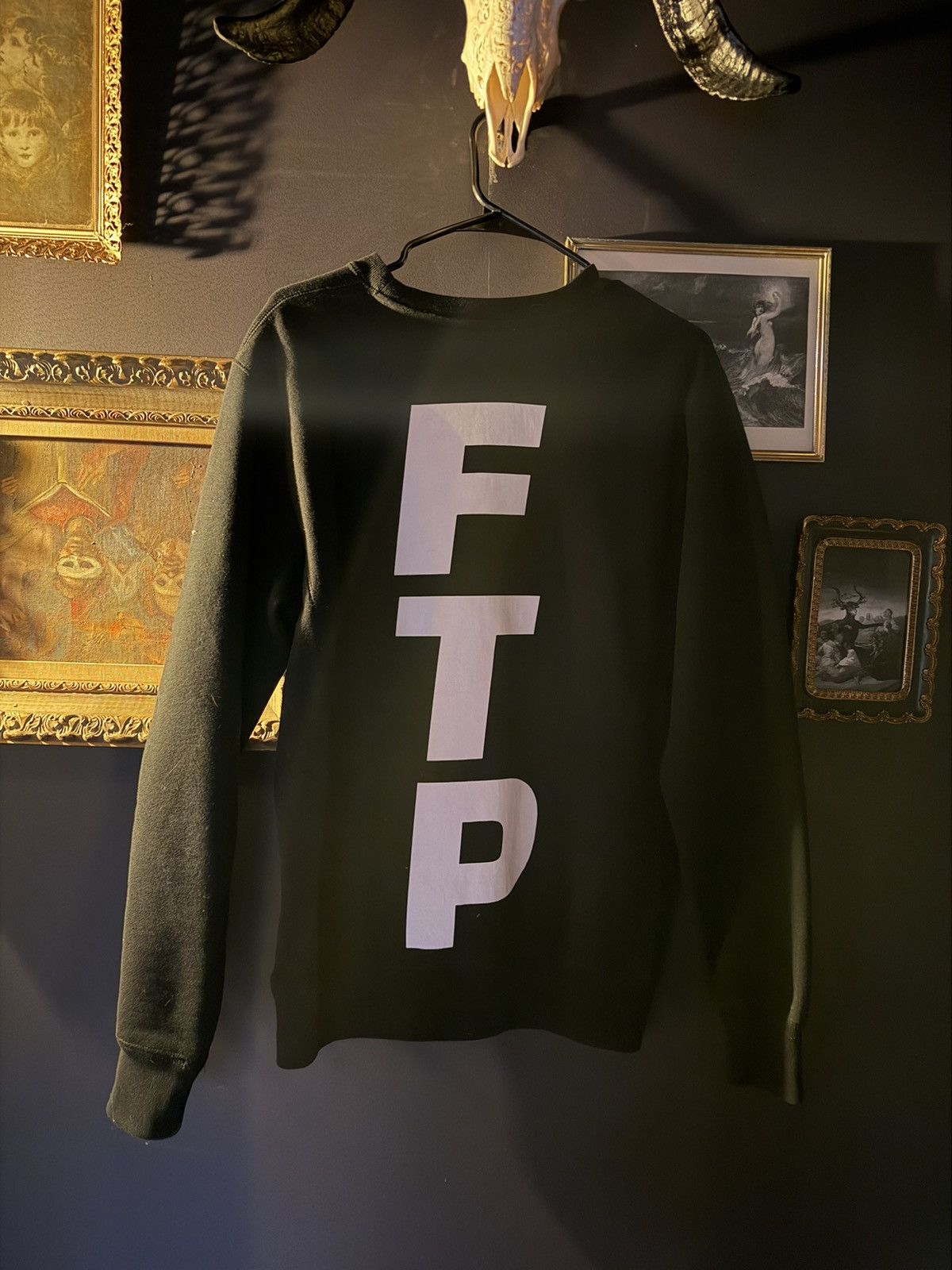 Fuck The Population FTP Vertical Logo Crewneck Size US S / EU 44-46 / 1 - 2 Thumbnail
