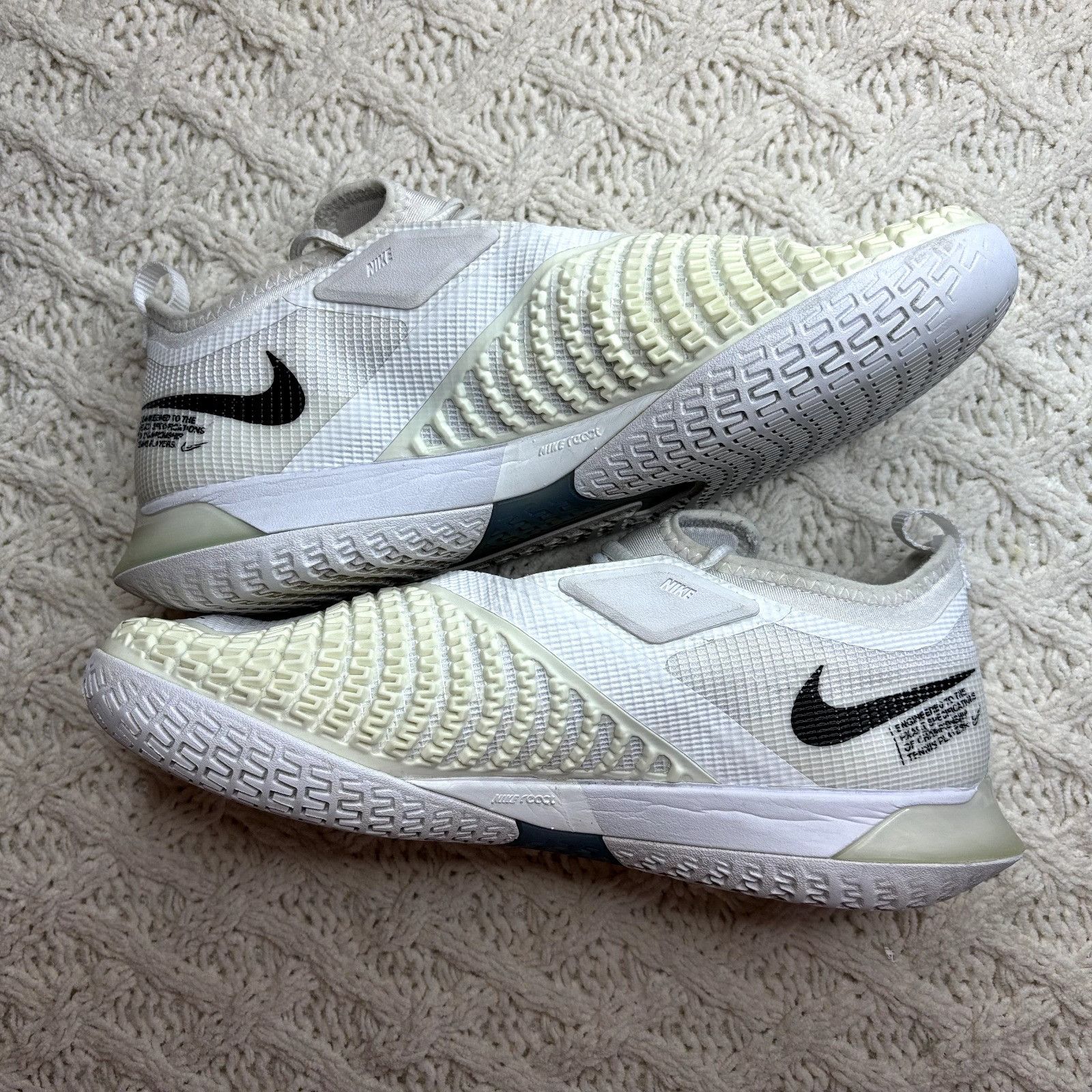 Nike Nike React Vapor NXT HC White Black Men's Tennis Shoes CV072 Size US 8 / EU 41 - 4 Thumbnail