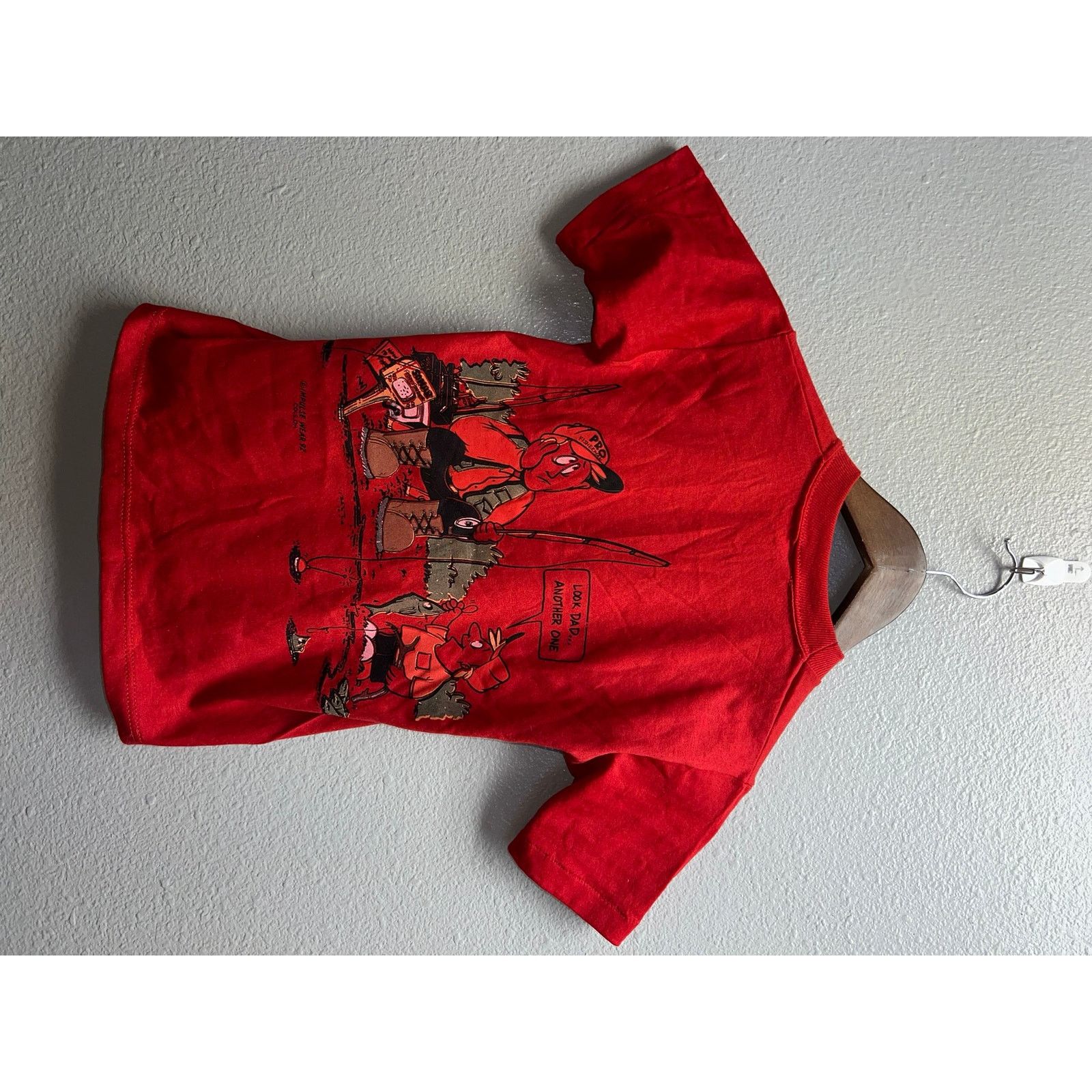 Jerzees Youth Vintage Test Print Shirt Dad Fishing Fish Graphic kids Size M / US 6-8 / IT 42-44 - 6 Thumbnail