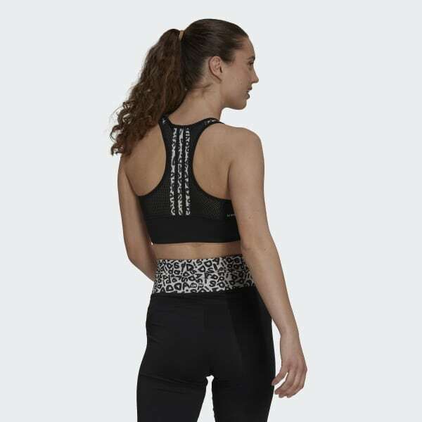 Adidas Adidas GS6339 Farm Rio Aeroready Bra Top Black/White ( L ) Size L / US 10 / IT 46 - 2 Thumbnail