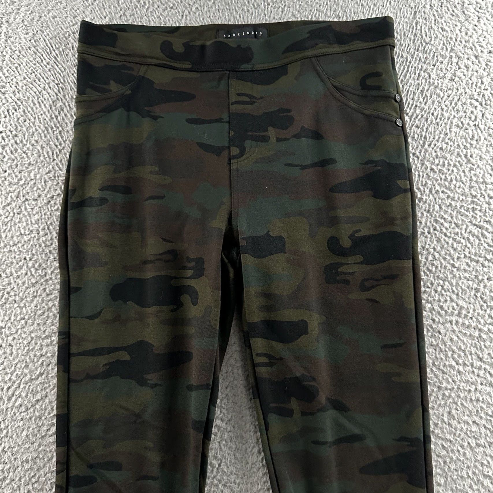 Sanctuary Sanctuary Womens Leggings Camo Multicolor M Pull On Ankle Nylon Rayon Blend Size 32" / US 10 / IT 46 - 2 Thumbnail